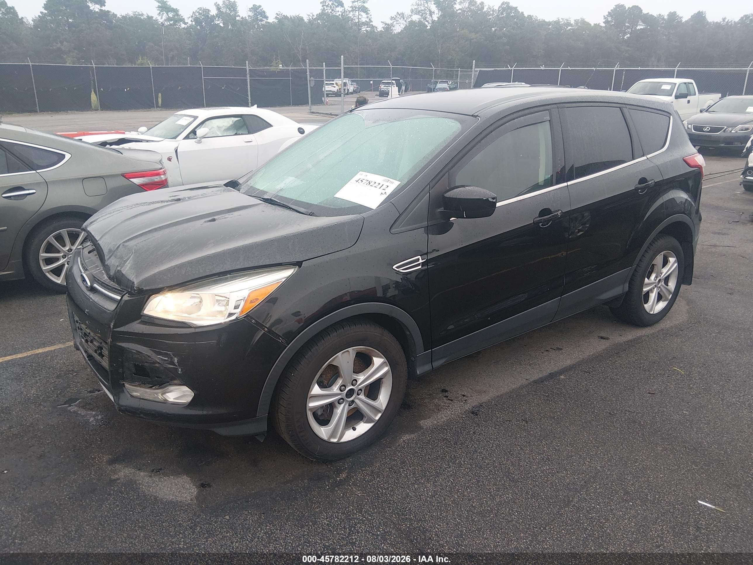 2014 Ford Escape Se Black vin: 1FMCU9GX6EUD36384