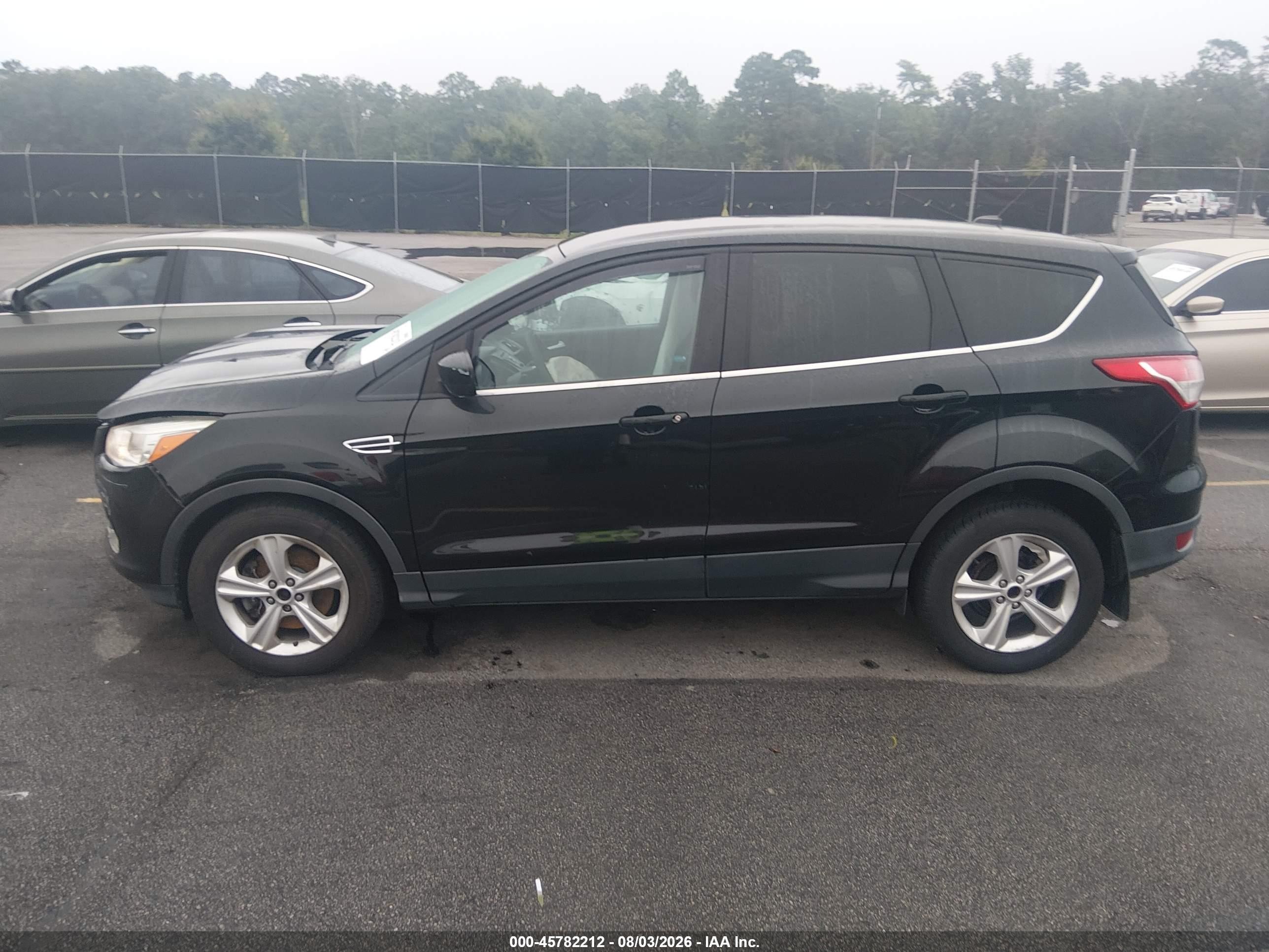 2014 Ford Escape Se Black vin: 1FMCU9GX6EUD36384