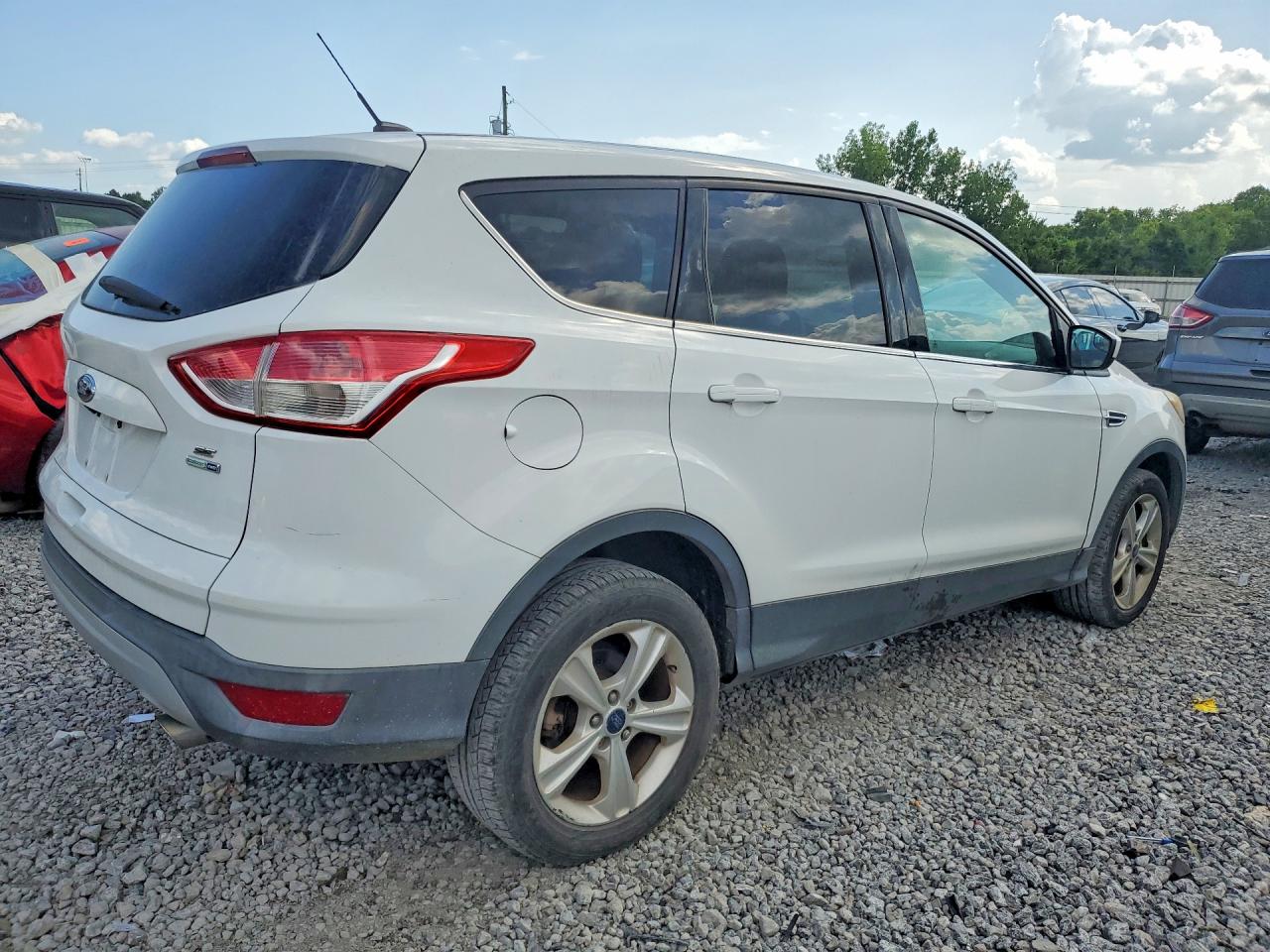 2014 Ford Escape Se White vin: 1FMCU9GX6EUD95175