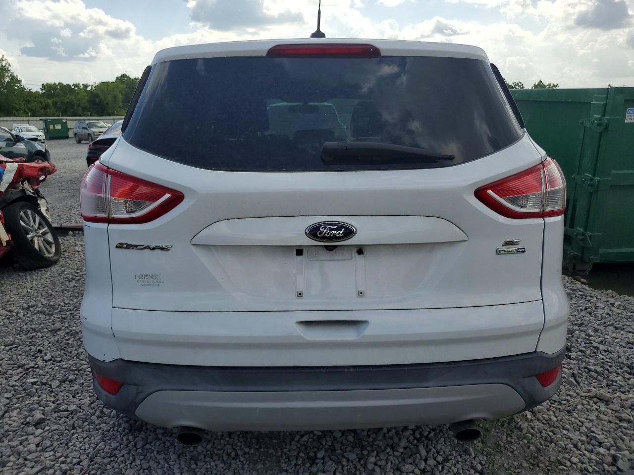 2014 Ford Escape Se White vin: 1FMCU9GX6EUD95175