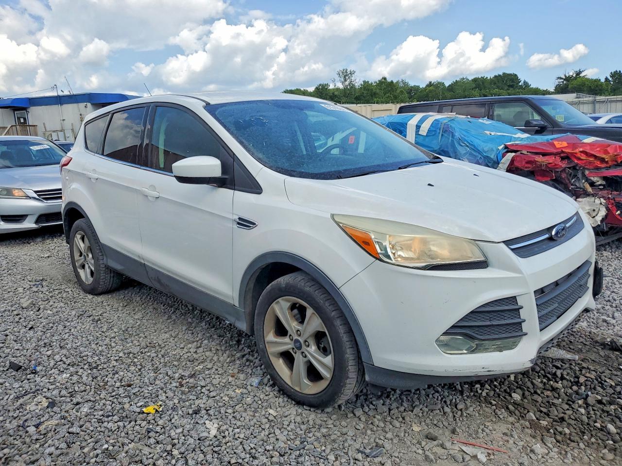 2014 Ford Escape Se White vin: 1FMCU9GX6EUD95175