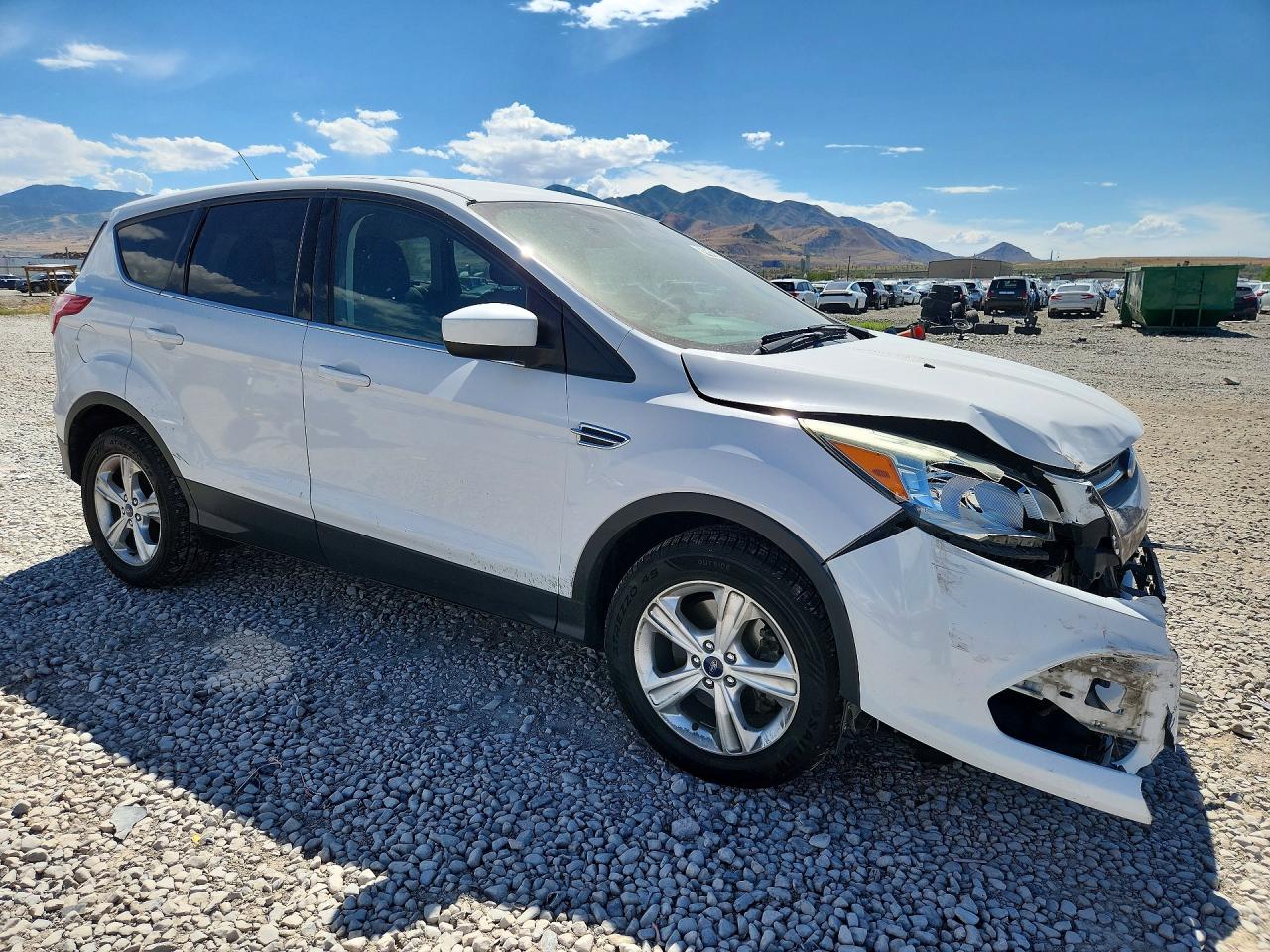 2014 Ford Escape Se White vin: 1FMCU9GX6EUE10872