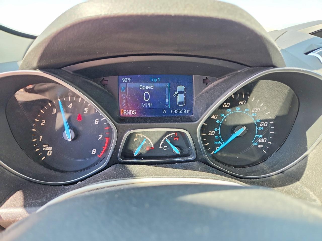 2014 Ford Escape Se White vin: 1FMCU9GX6EUE10872
