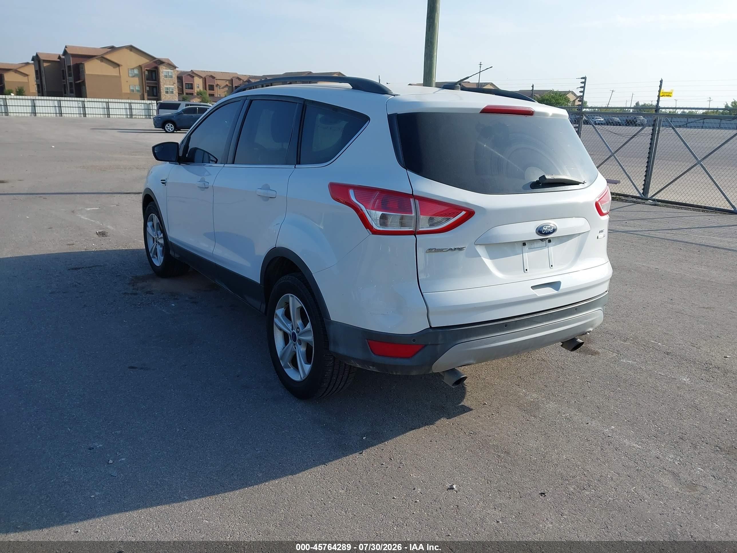 2015 Ford Escape Se White vin: 1FMCU9GX6FUA45191