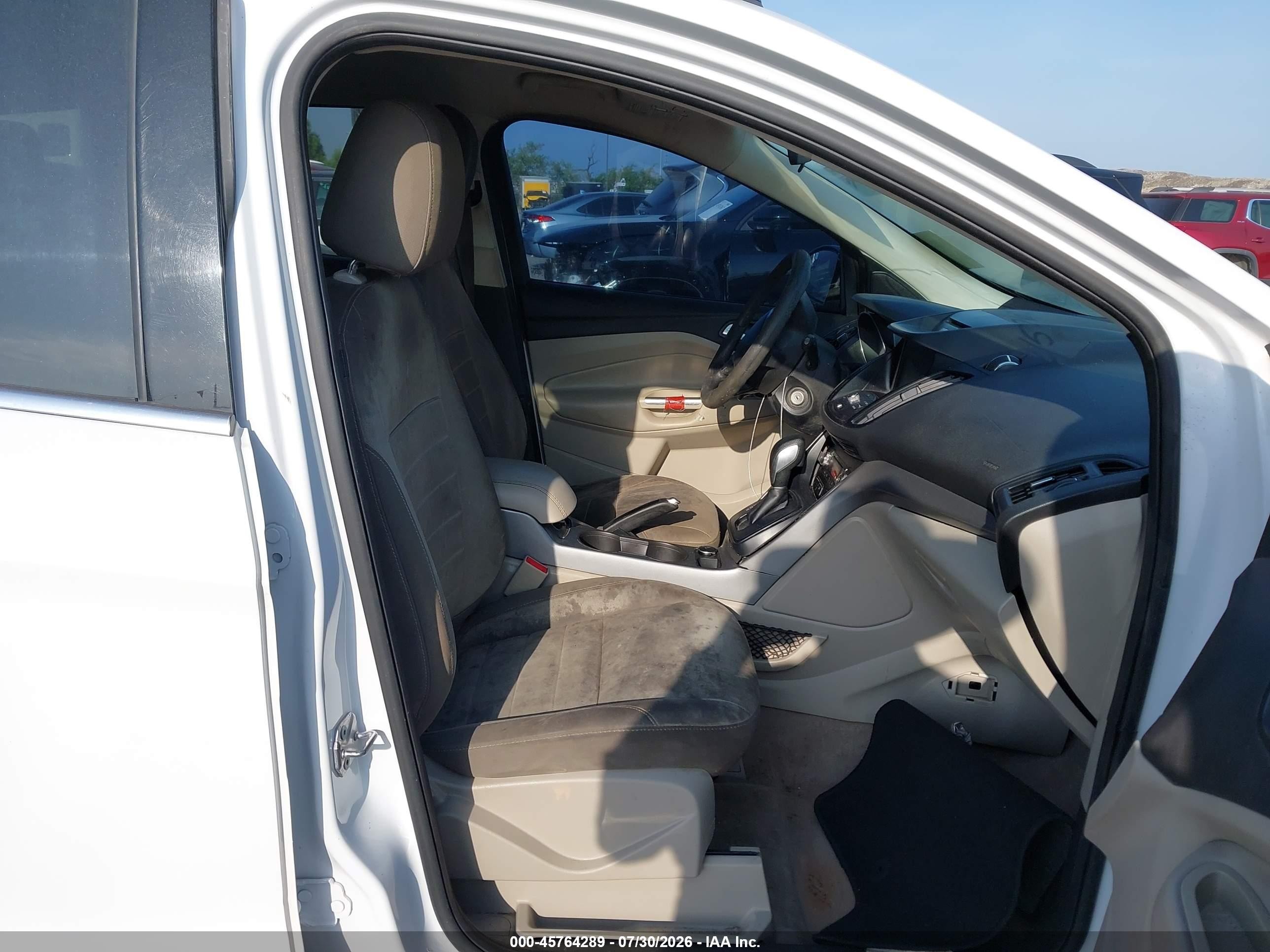 2015 Ford Escape Se White vin: 1FMCU9GX6FUA45191