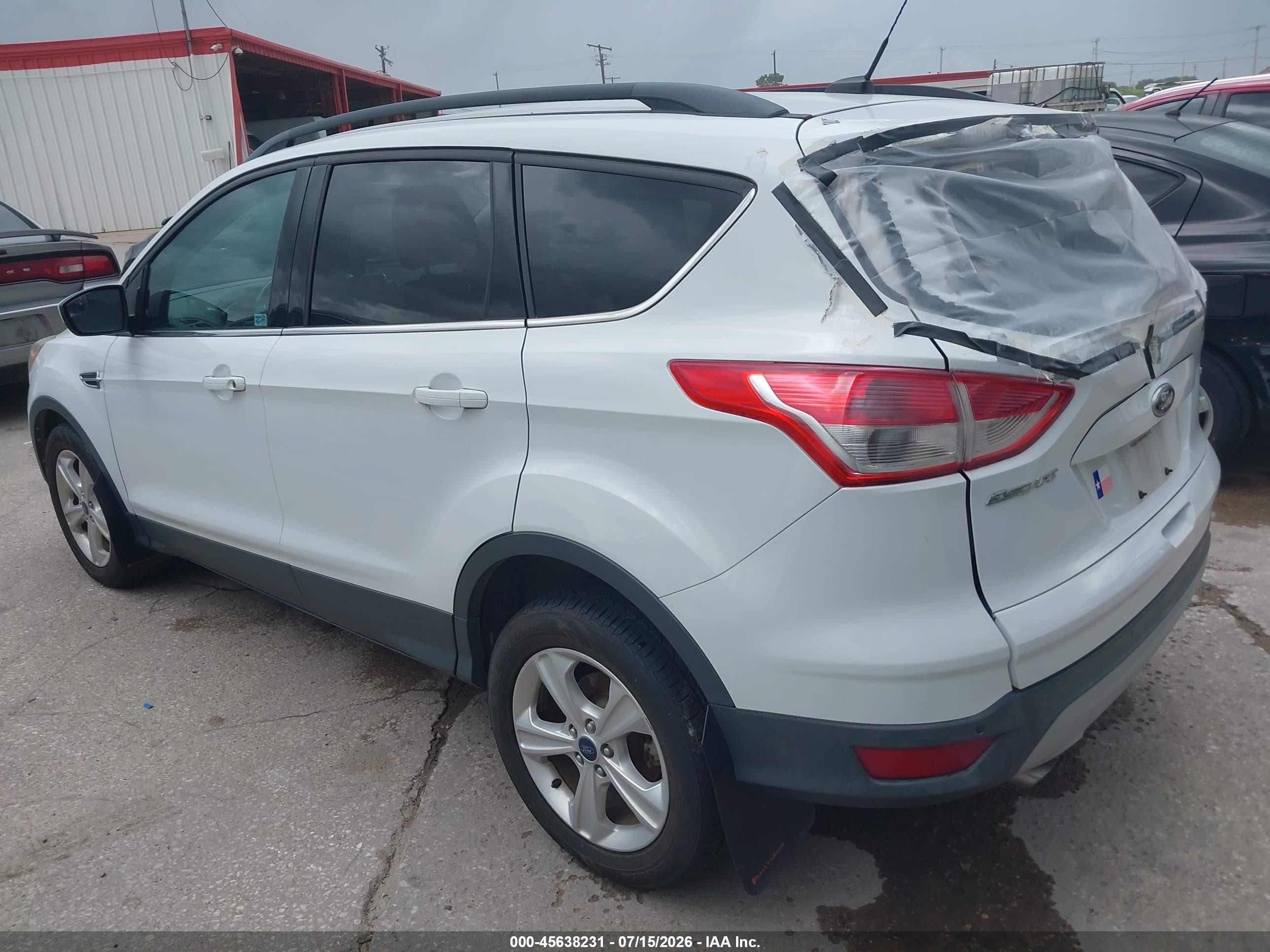 2015 Ford Escape Se White vin: 1FMCU9GX6FUA63285