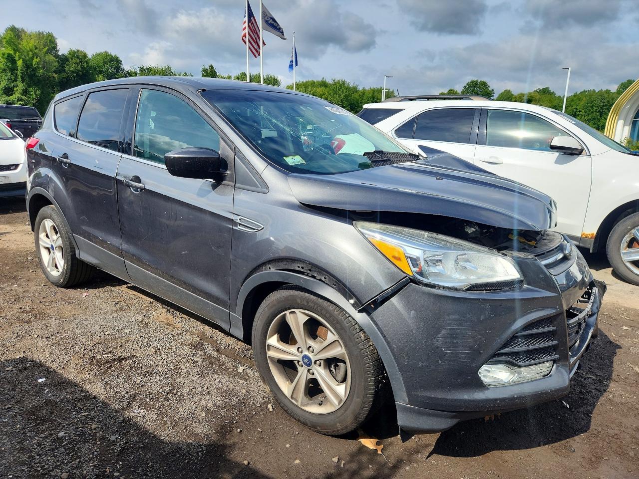 2015 Ford Escape Se Gray vin: 1FMCU9GX6FUA82208