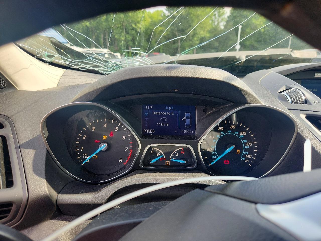 2015 Ford Escape Se Gray vin: 1FMCU9GX6FUA82208