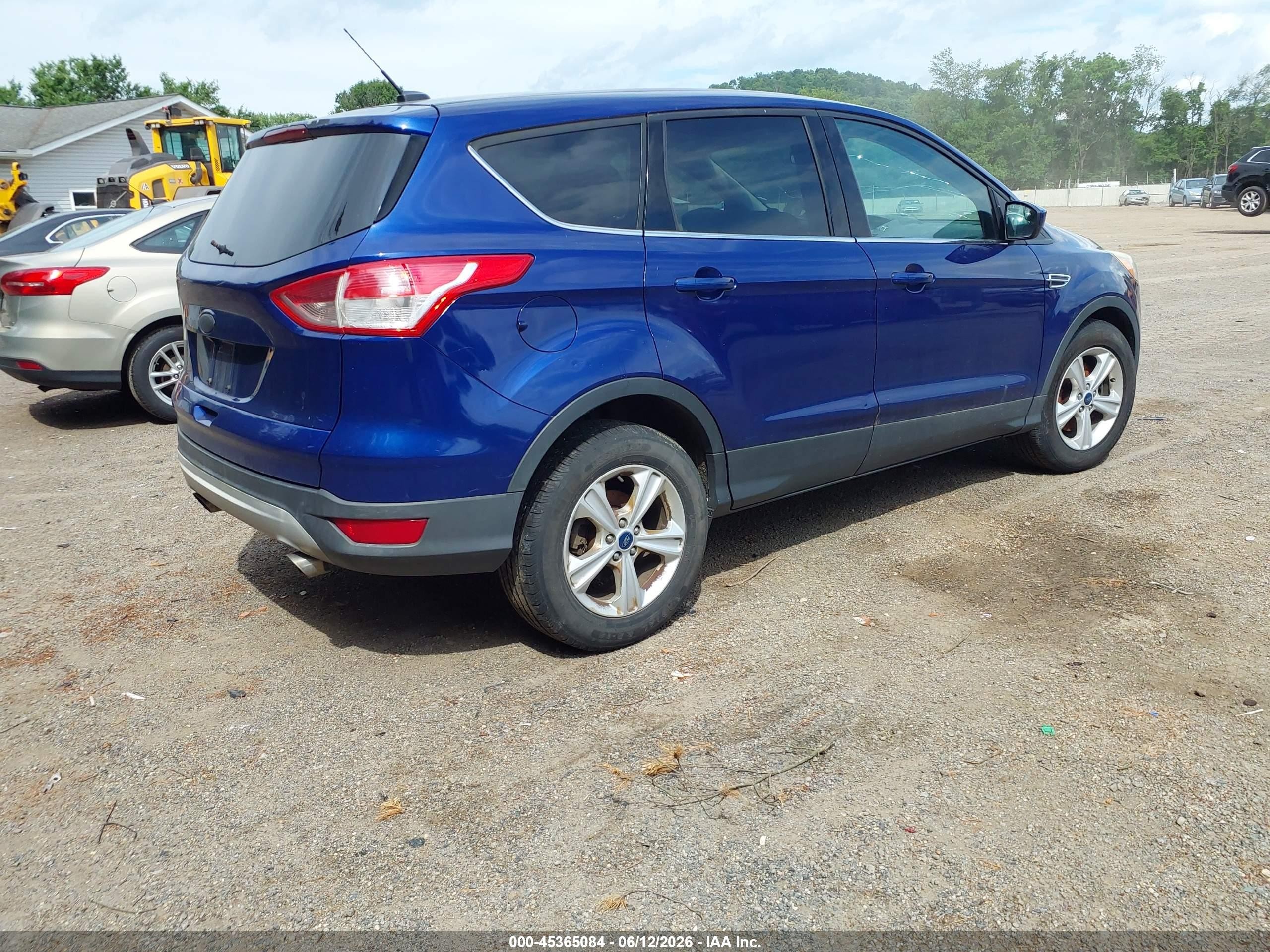 2015 Ford Escape Se Blue vin: 1FMCU9GX6FUA82466