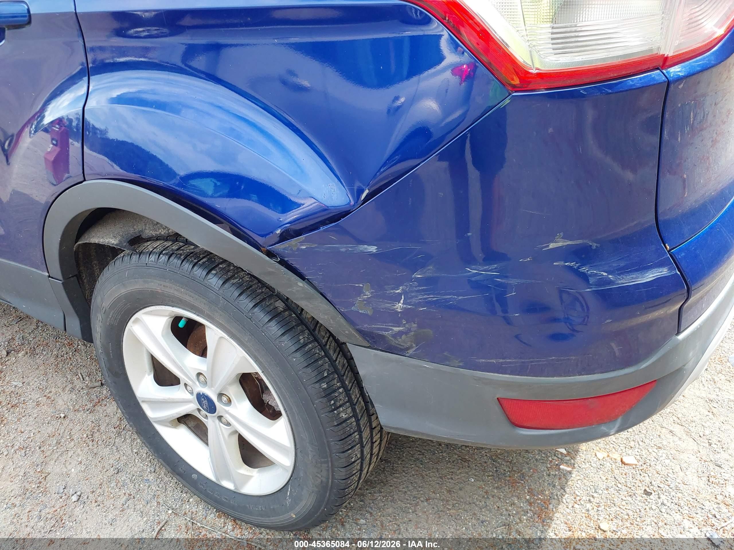 2015 Ford Escape Se Blue vin: 1FMCU9GX6FUA82466