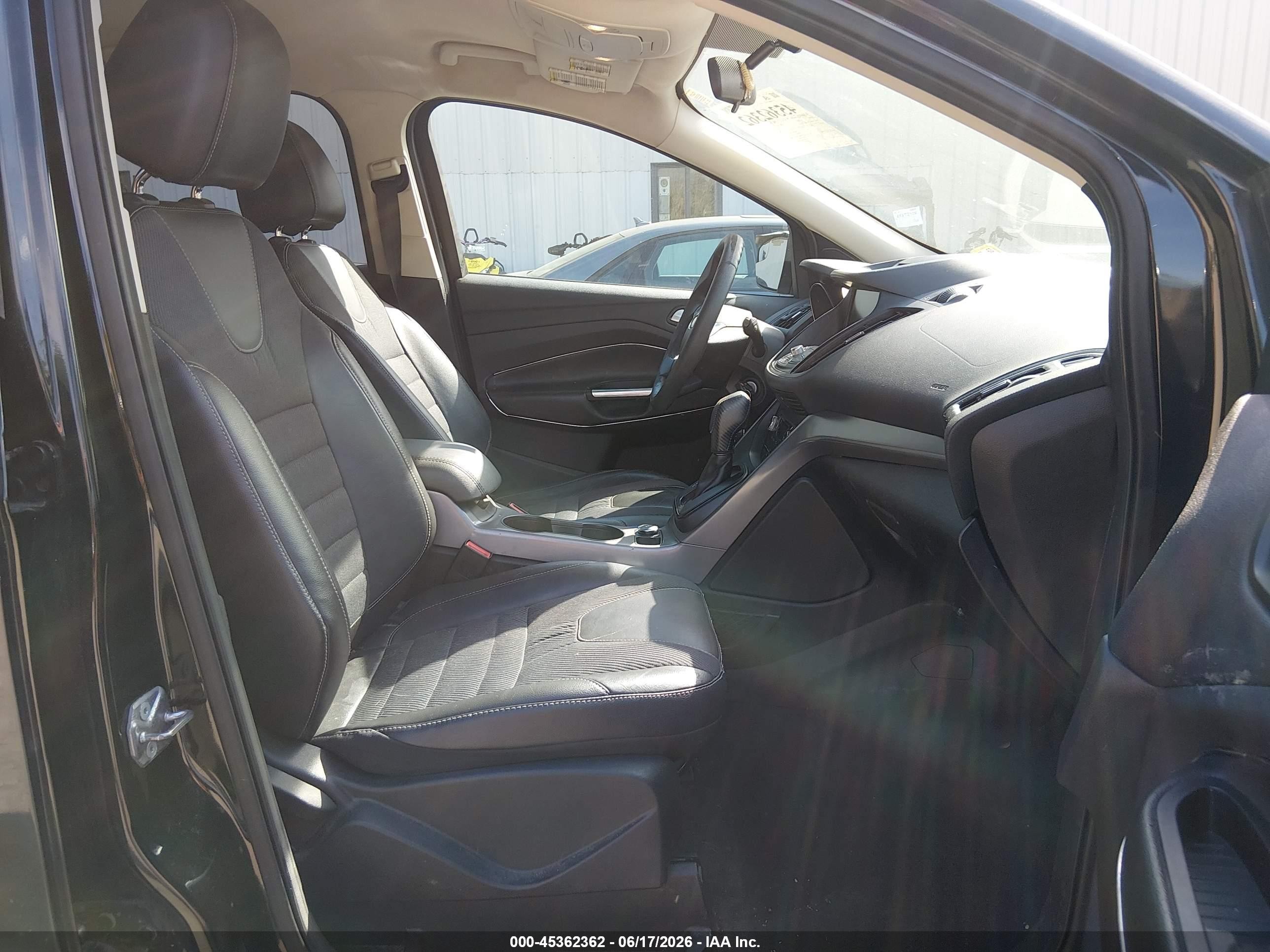 2015 Ford Escape Se Black vin: 1FMCU9GX6FUB54654