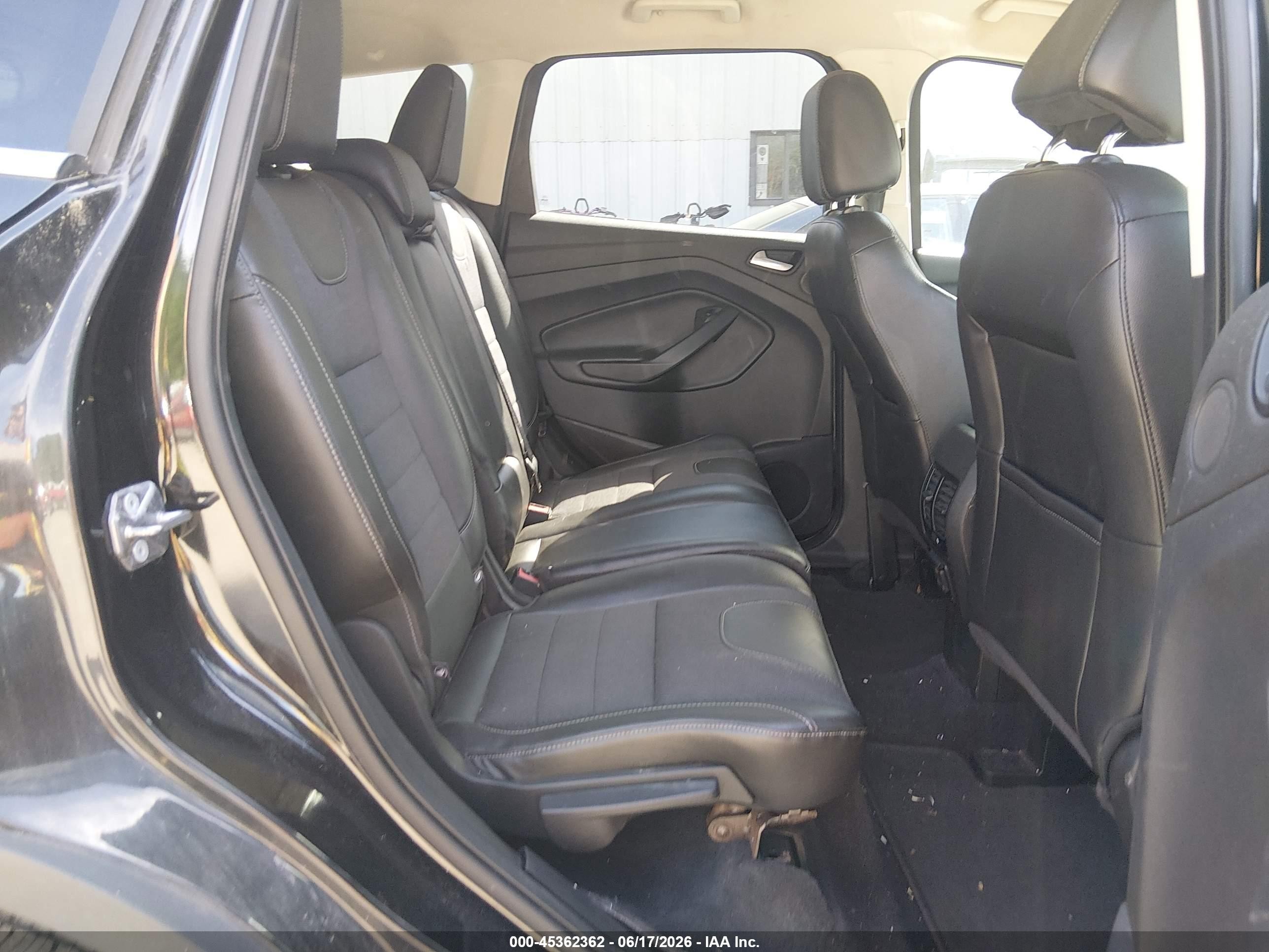 2015 Ford Escape Se Black vin: 1FMCU9GX6FUB54654