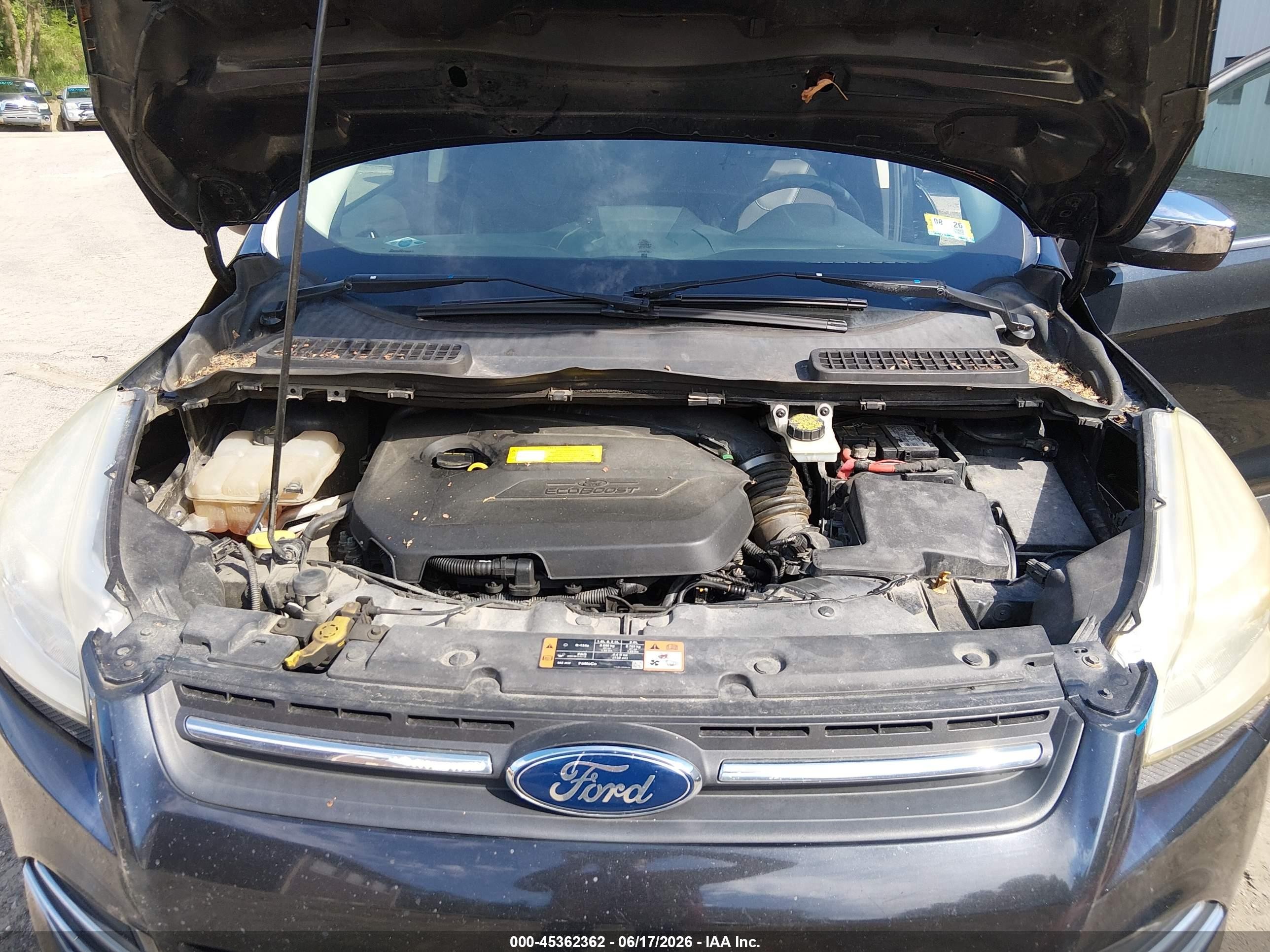 2015 Ford Escape Se Black vin: 1FMCU9GX6FUB54654