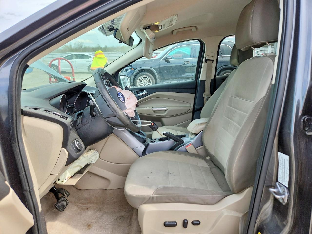 2015 Ford Escape Se Gray vin: 1FMCU9GX6FUC01858