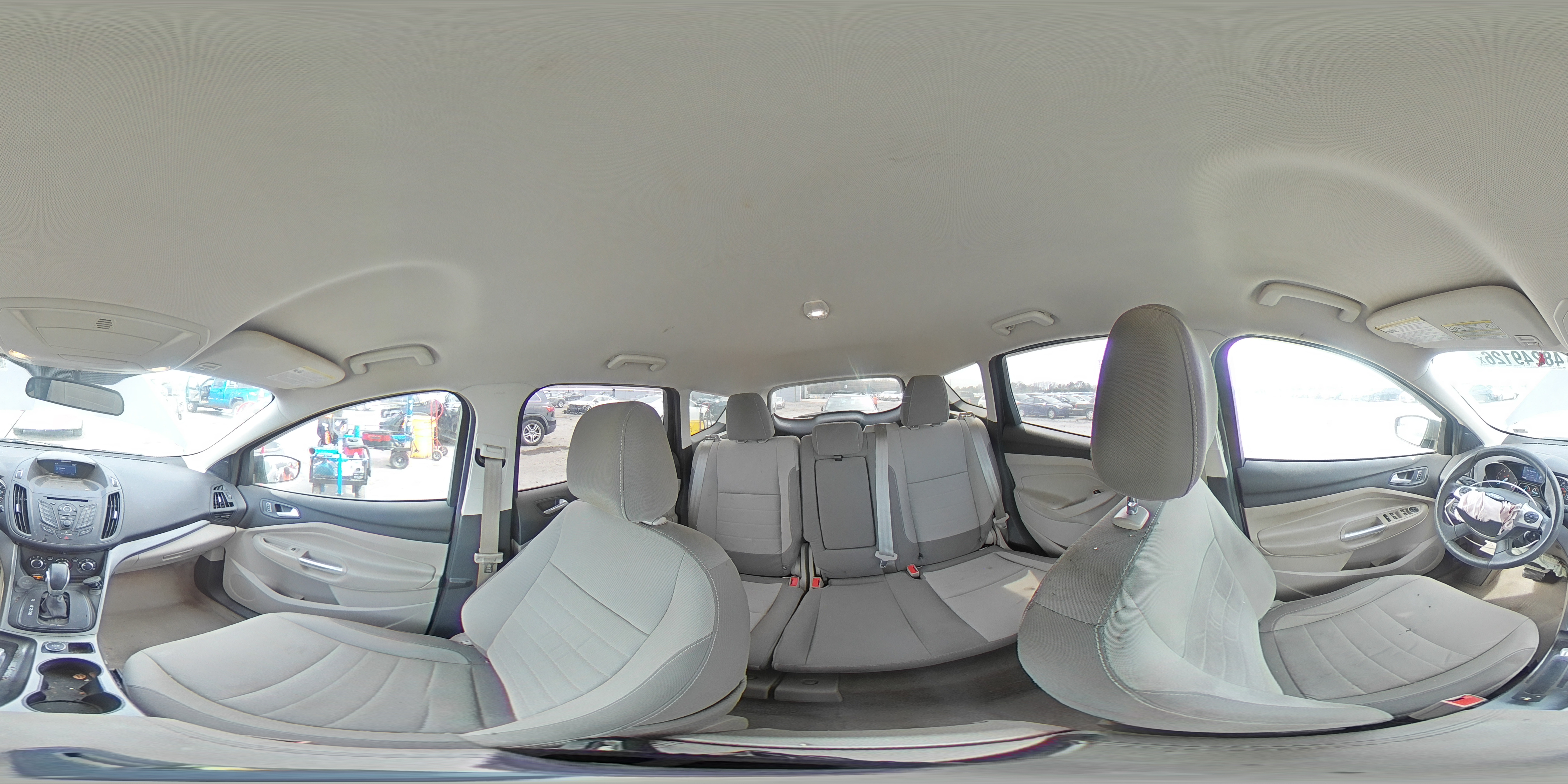 2015 Ford Escape Se Gray vin: 1FMCU9GX6FUC01858