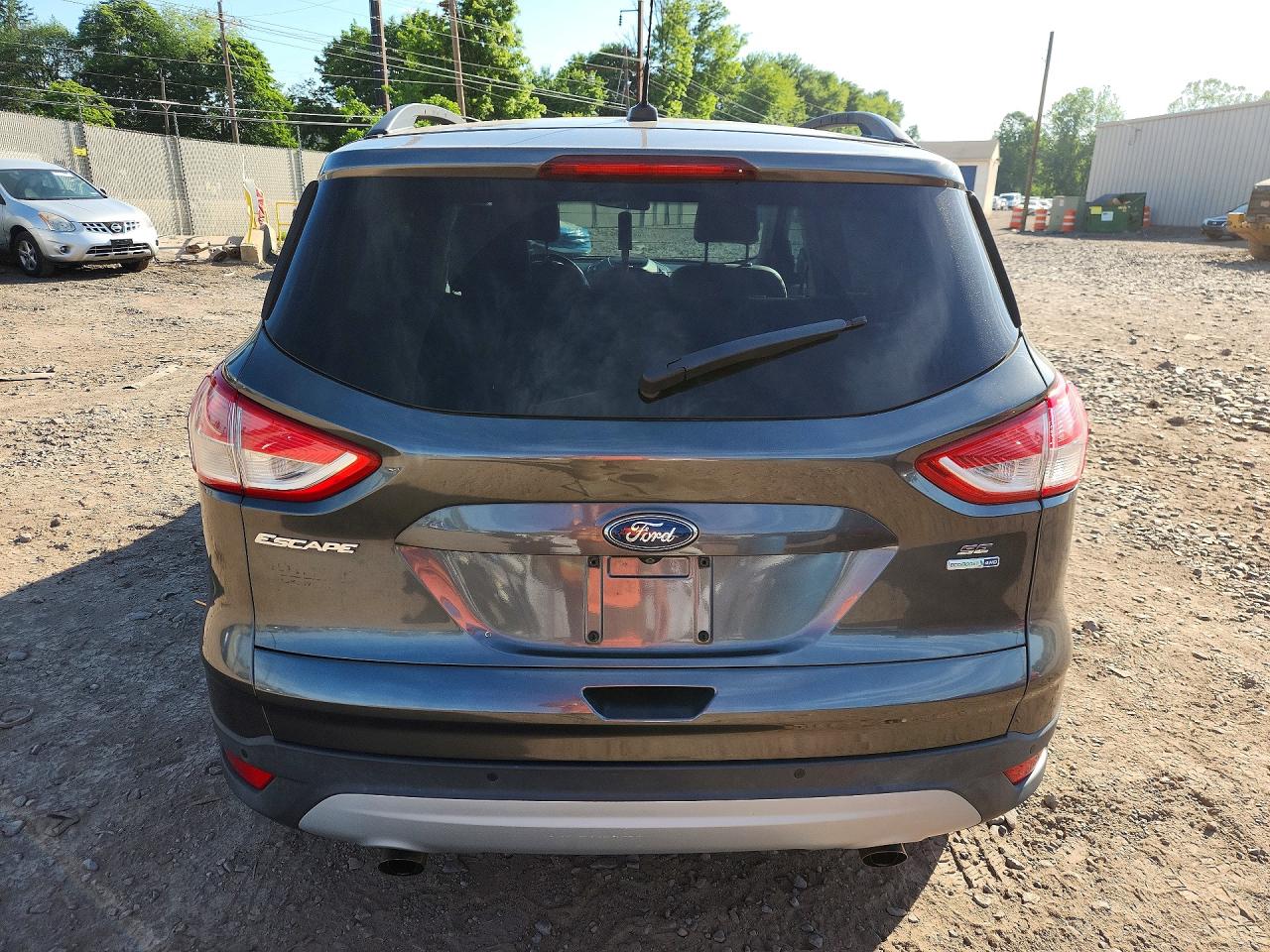 2015 Ford Escape Se Gray vin: 1FMCU9GX6FUC10138