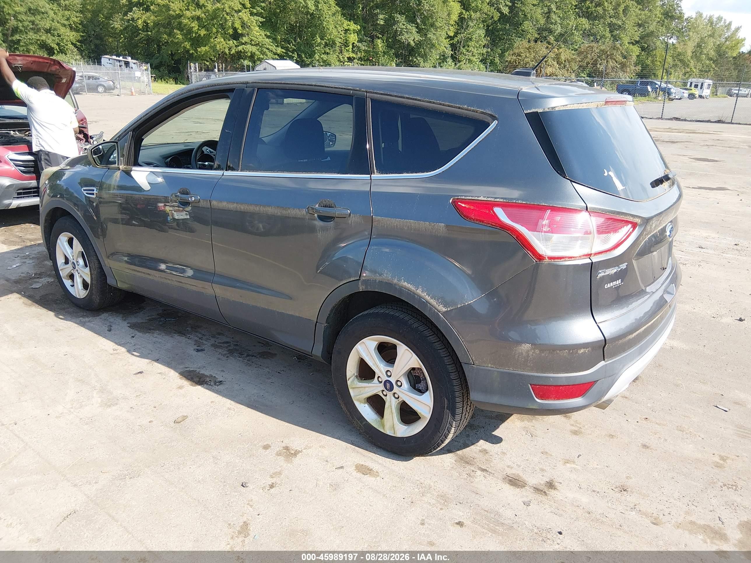 2015 Ford Escape Se Gray vin: 1FMCU9GX6FUC31006