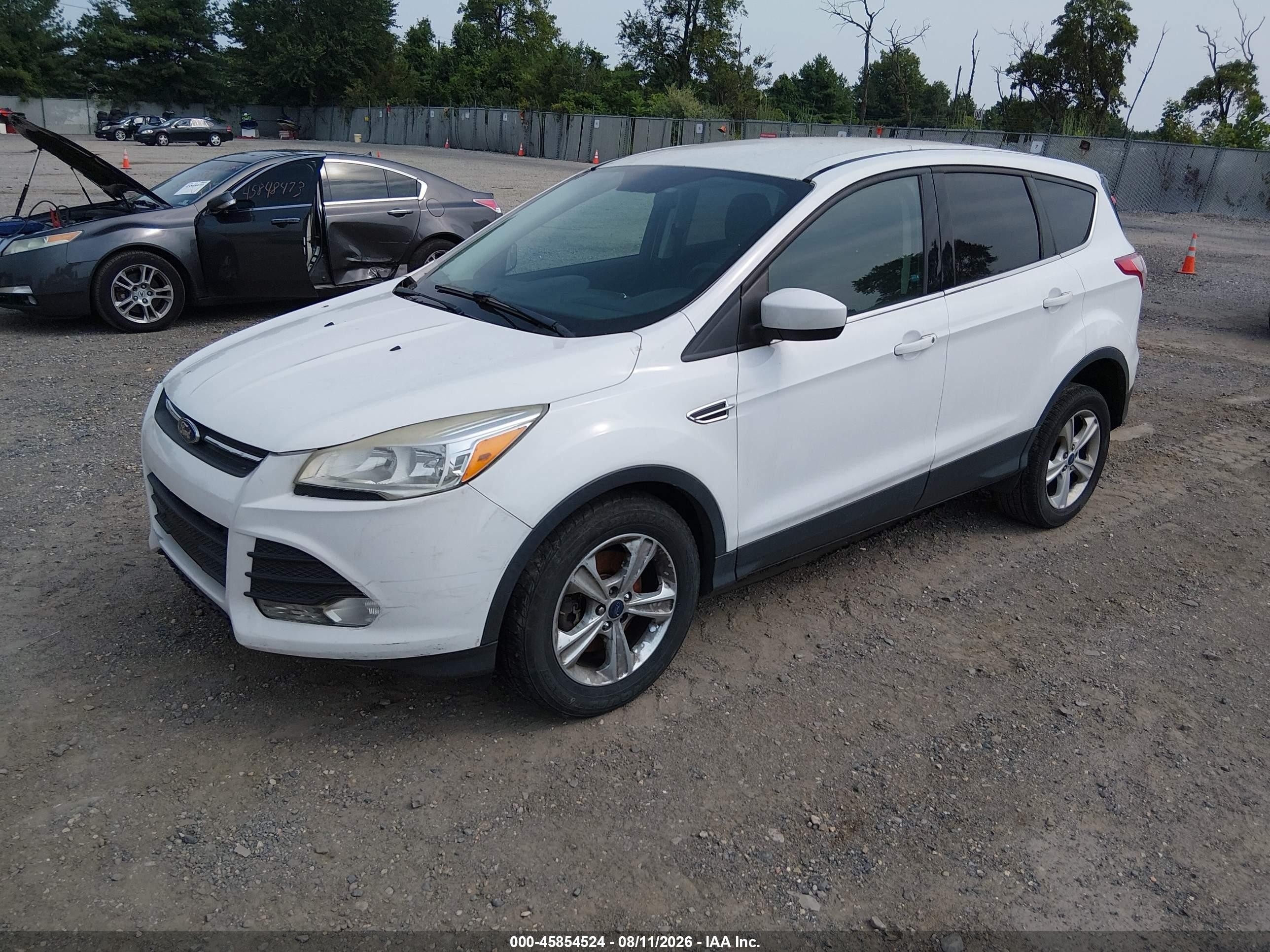 2015 Ford Escape Se White vin: 1FMCU9GX6FUC84952