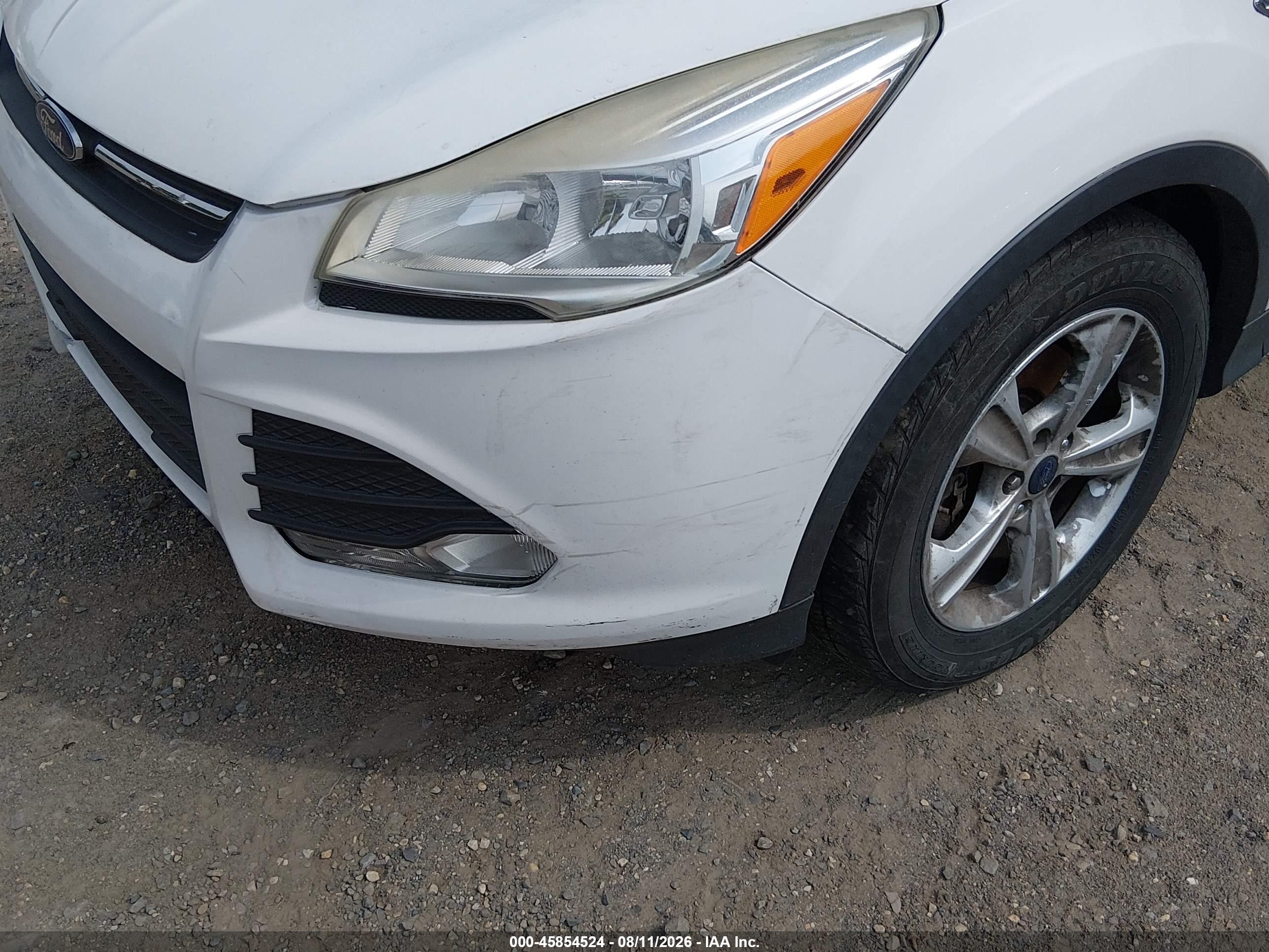2015 Ford Escape Se White vin: 1FMCU9GX6FUC84952