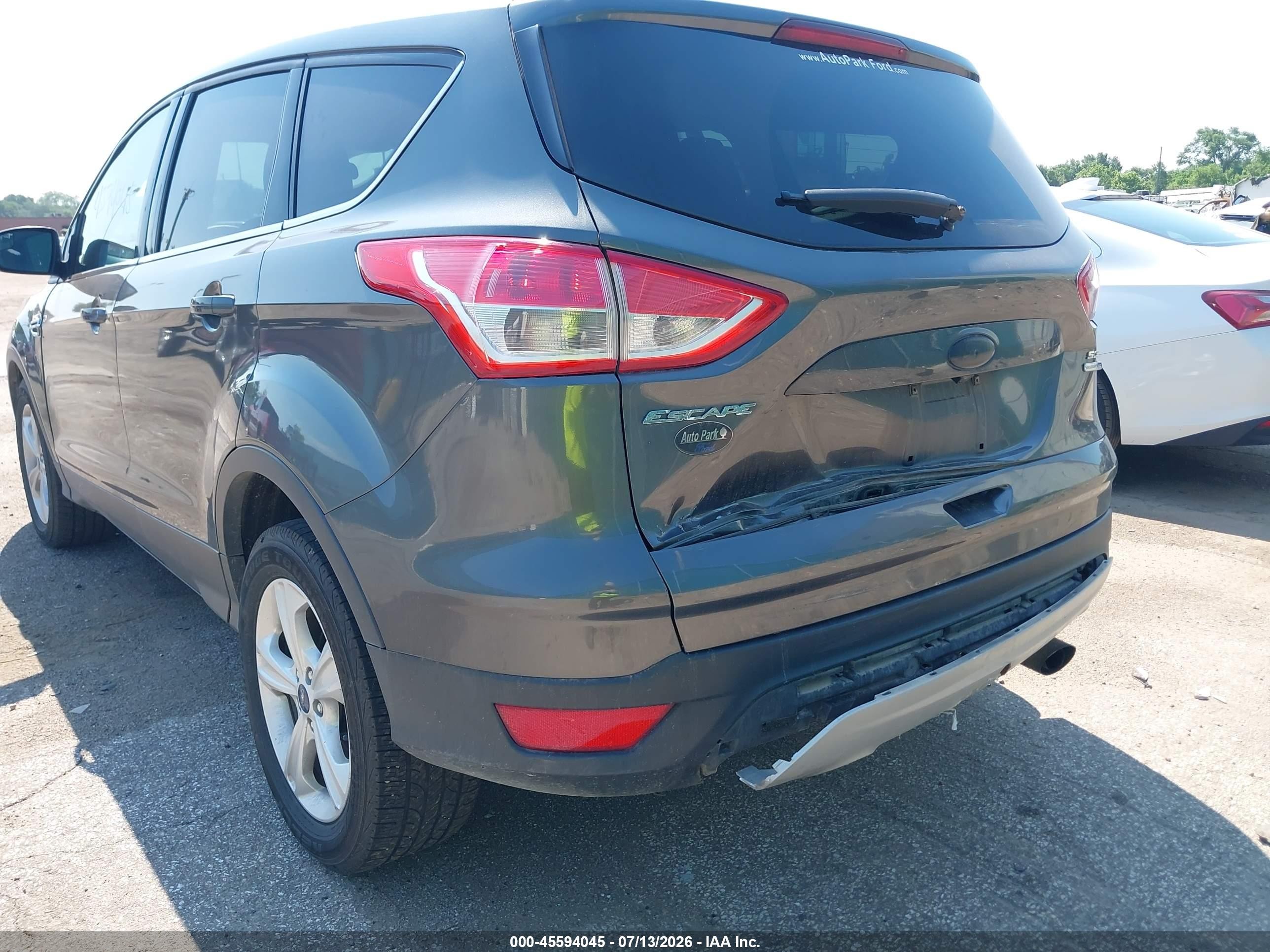 2016 Ford Escape Se Gray vin: 1FMCU9GX6GUA08496