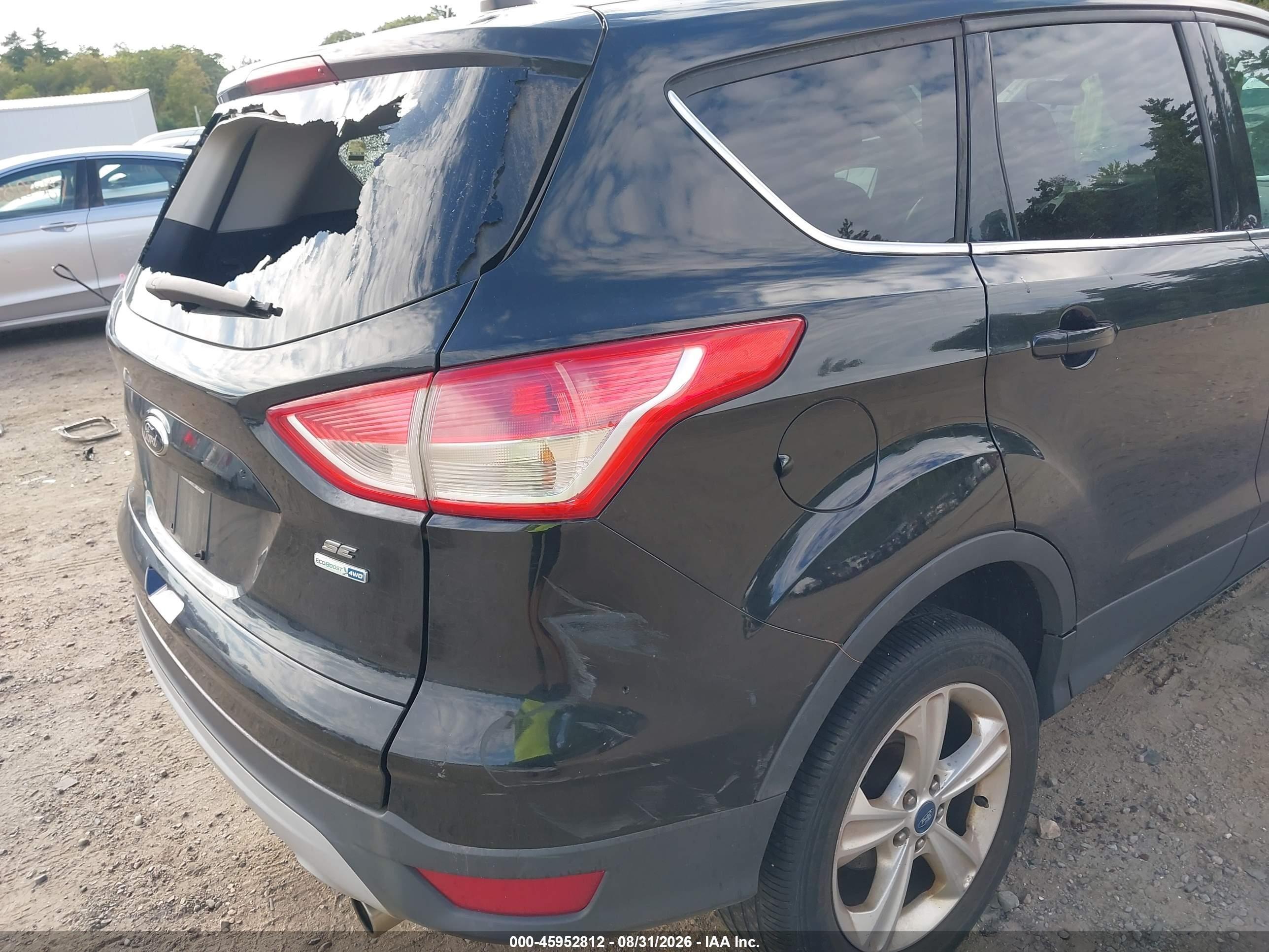 2013 Ford Escape Se Black vin: 1FMCU9GX7DUA06560