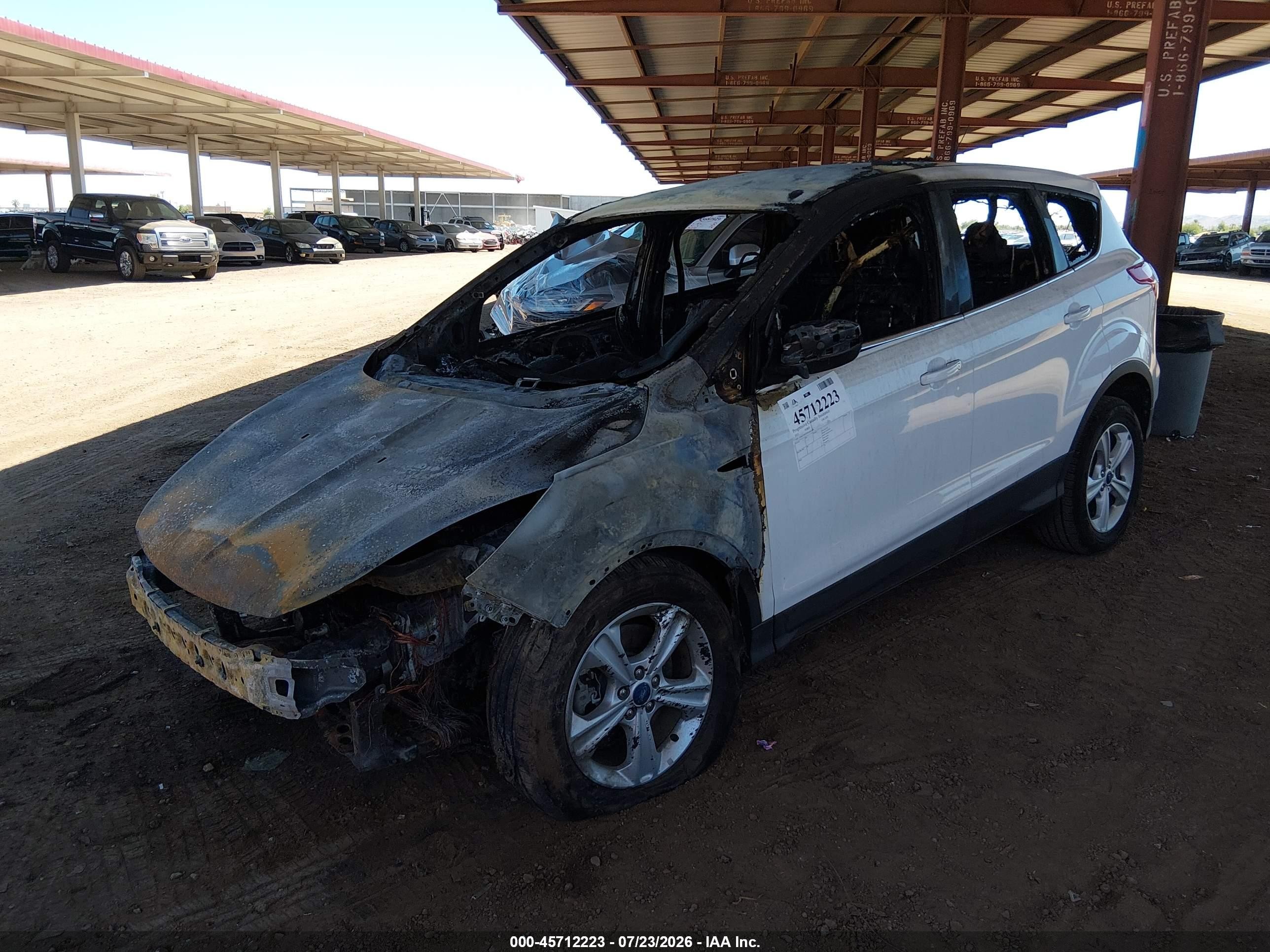 2013 Ford Escape Se White vin: 1FMCU9GX7DUB24799