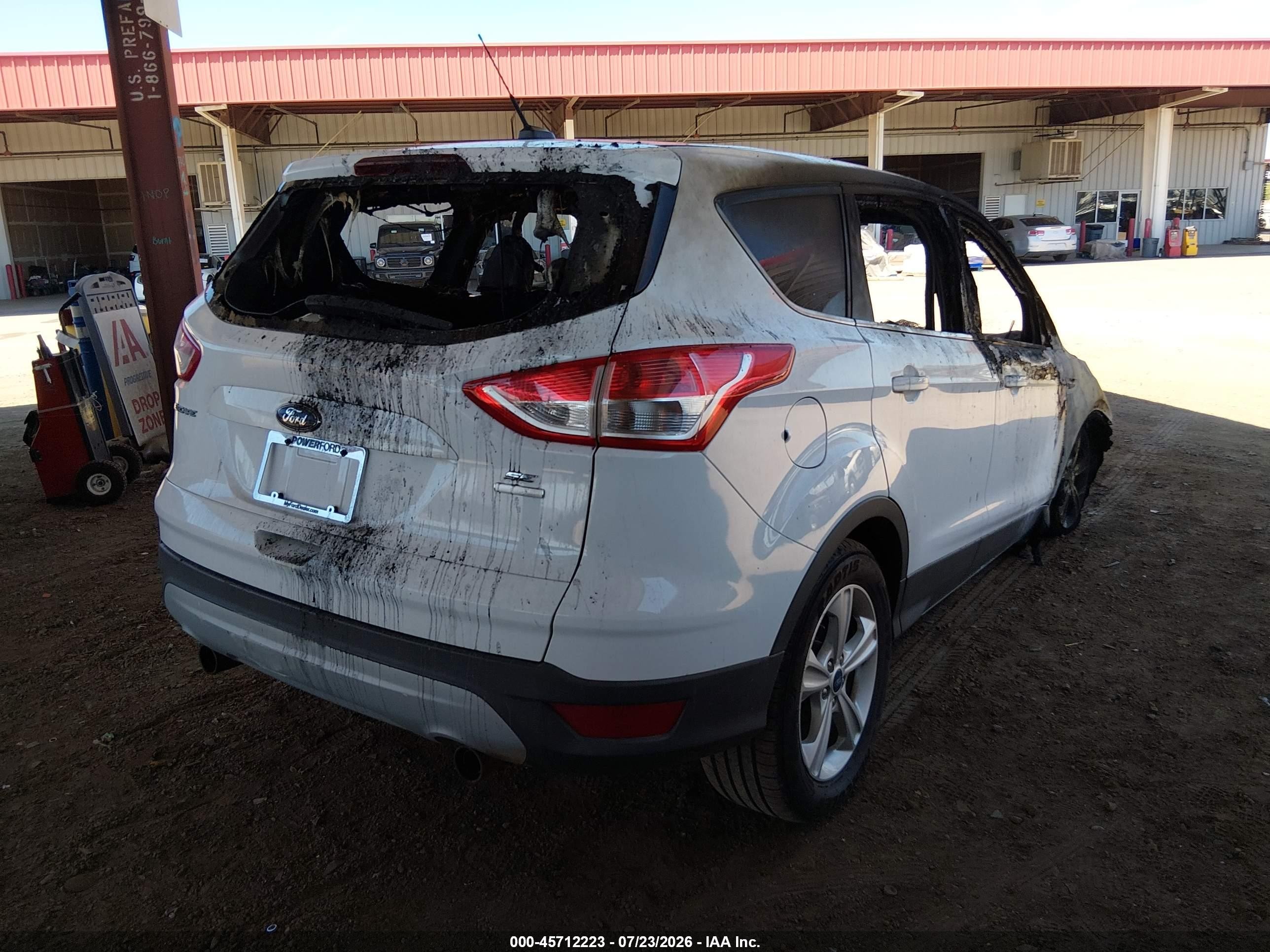 2013 Ford Escape Se White vin: 1FMCU9GX7DUB24799