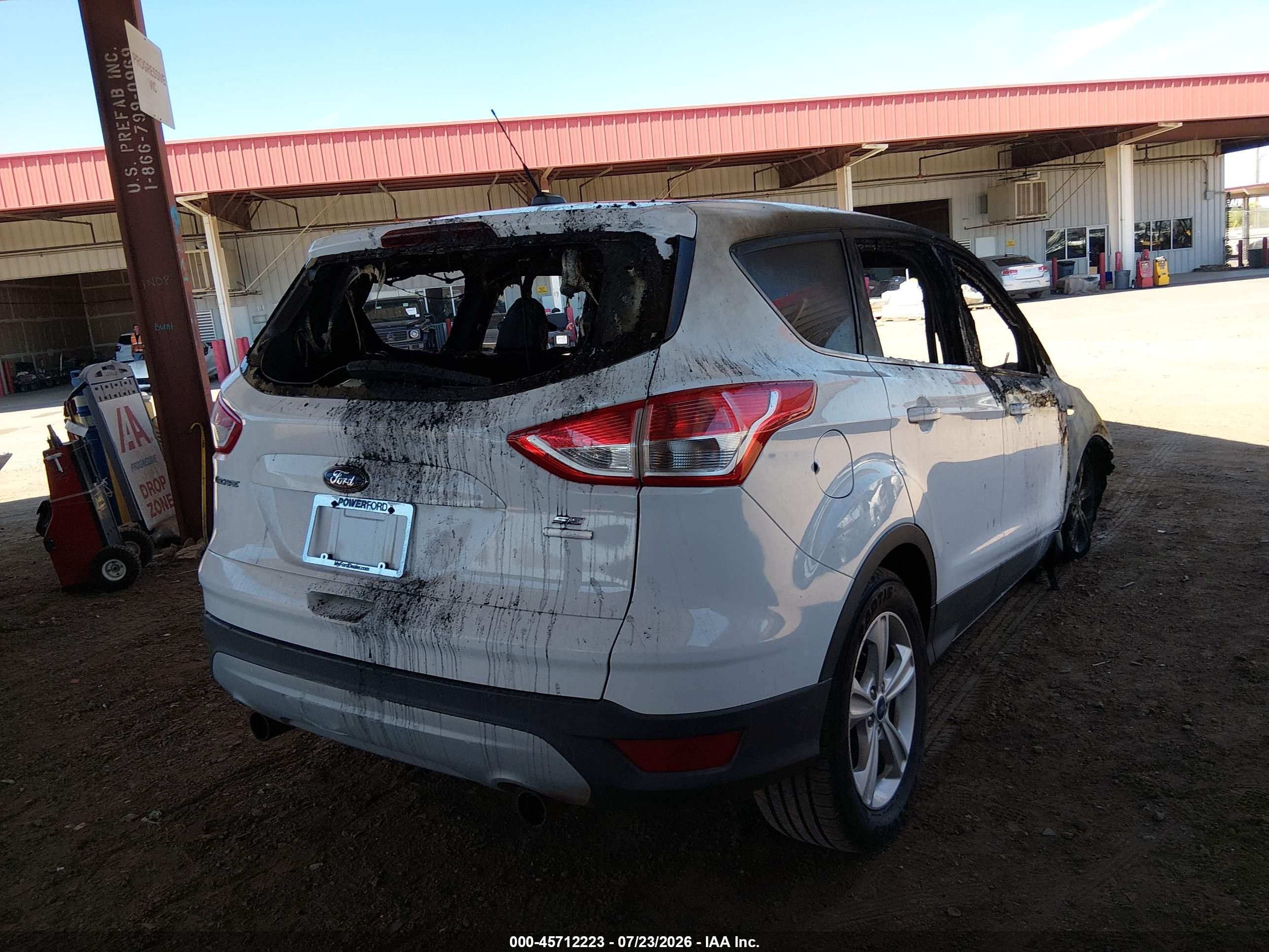 2013 Ford Escape Se White vin: 1FMCU9GX7DUB24799