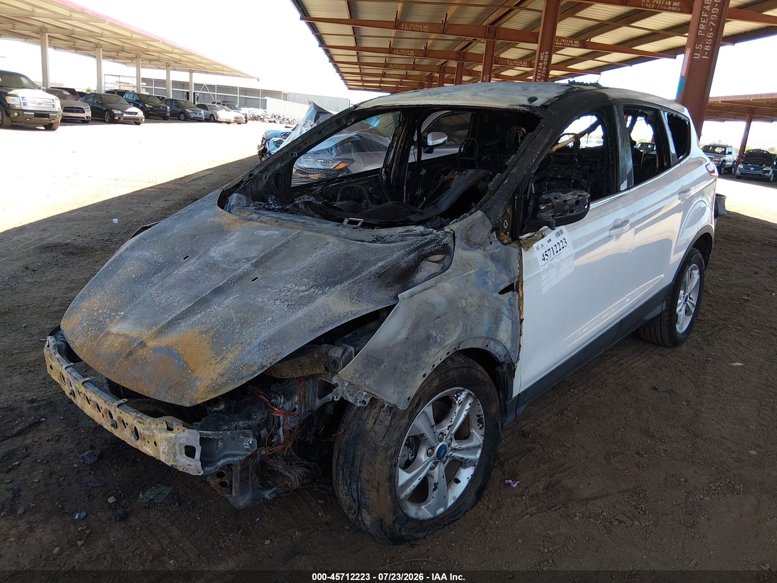 2013 Ford Escape Se White vin: 1FMCU9GX7DUB24799