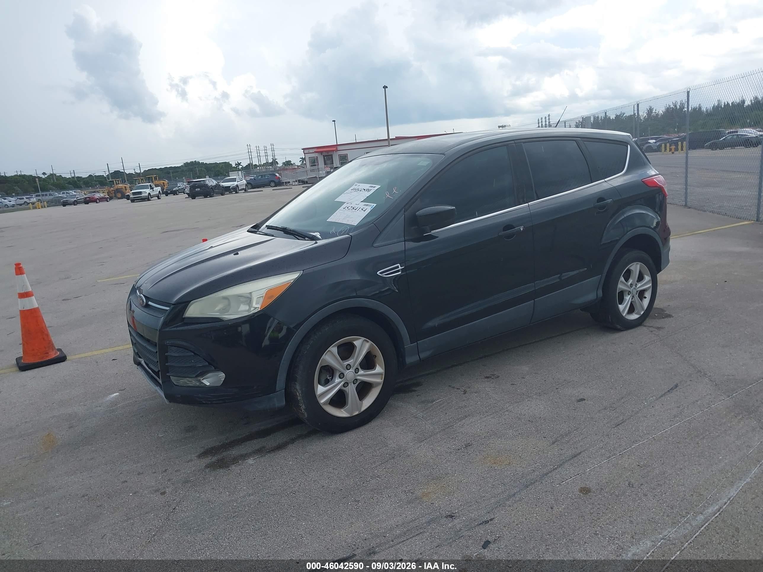 2013 Ford Escape Se Black vin: 1FMCU9GX7DUC33120
