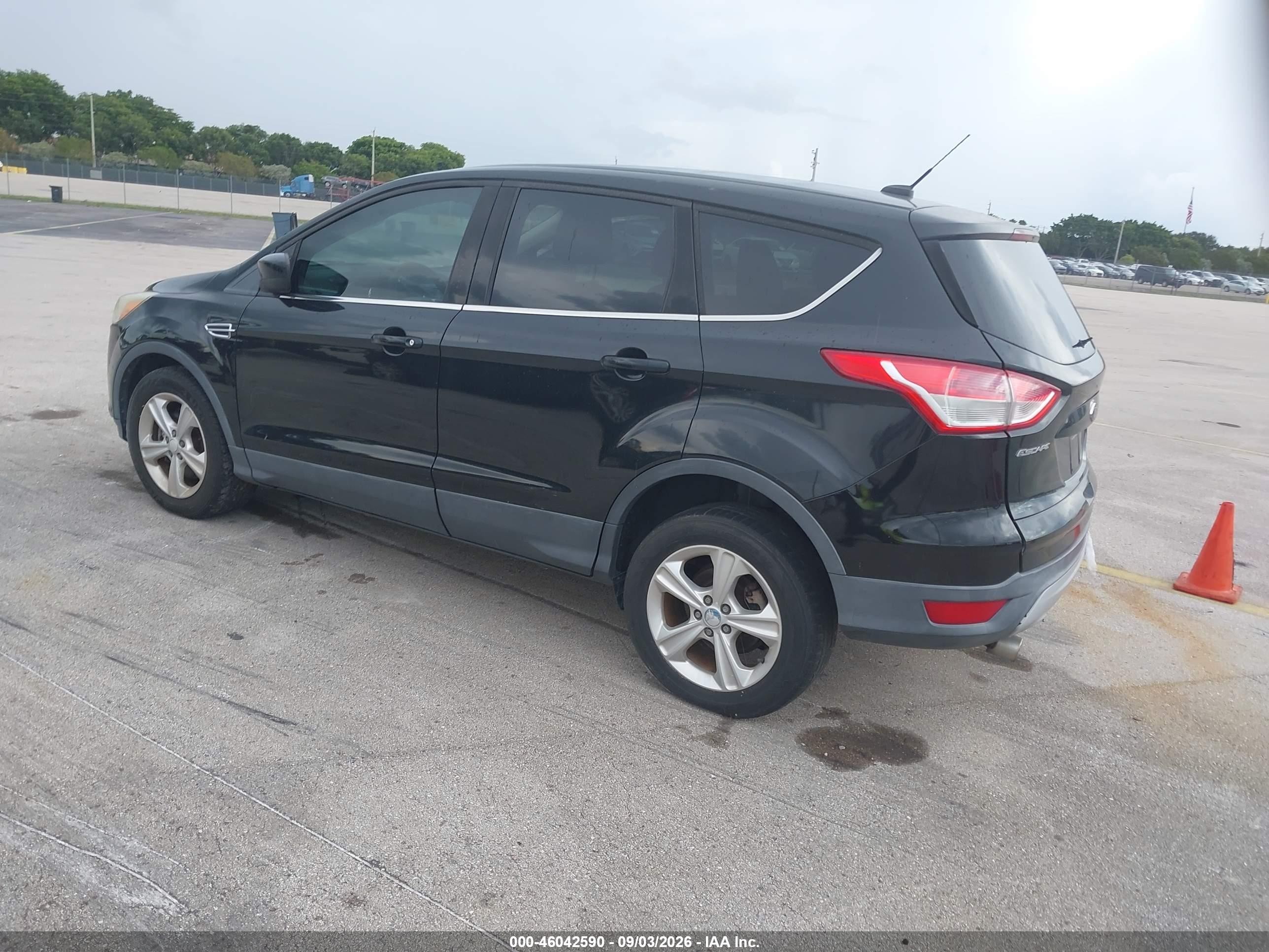 2013 Ford Escape Se Black vin: 1FMCU9GX7DUC33120