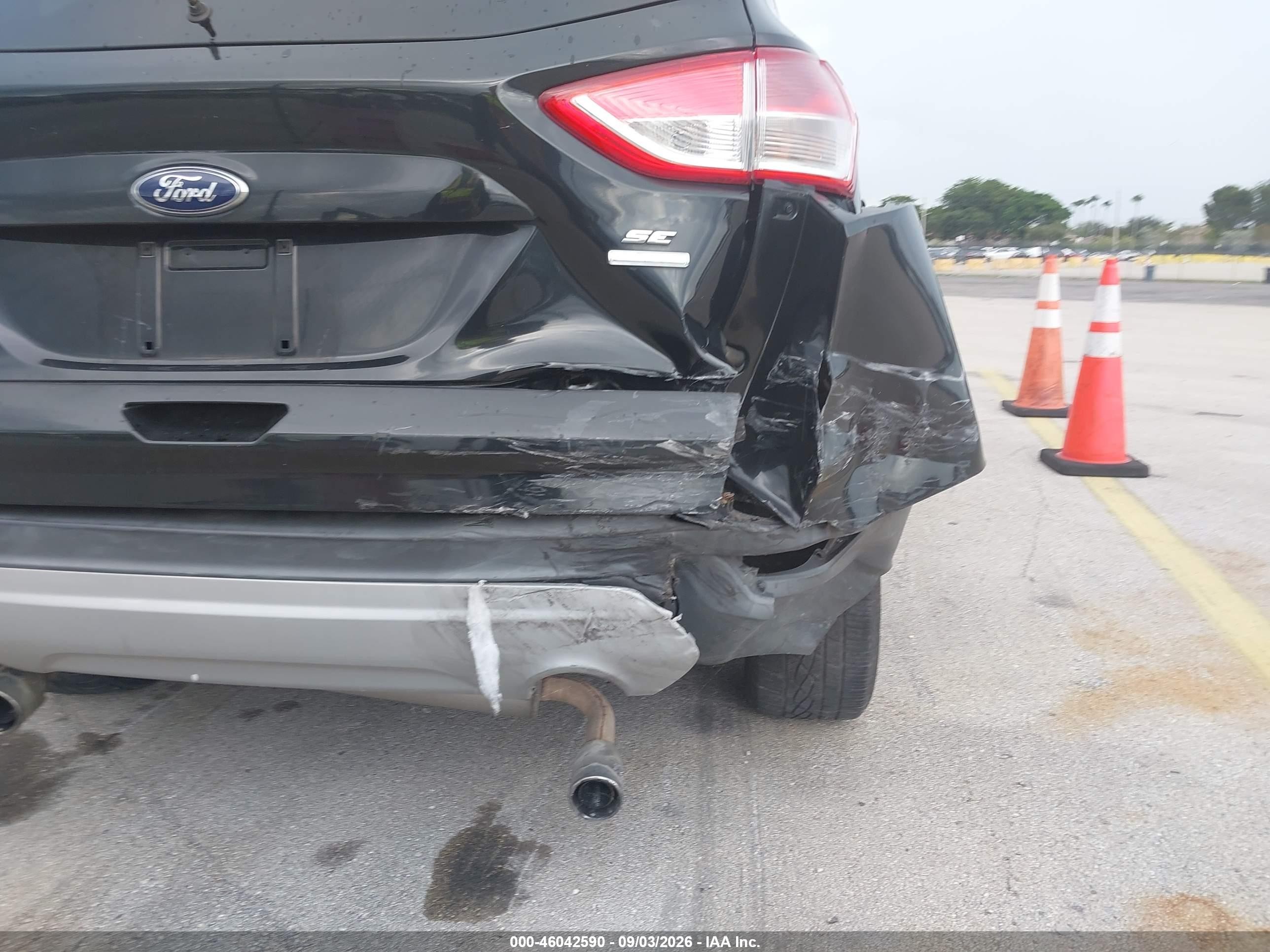 2013 Ford Escape Se Black vin: 1FMCU9GX7DUC33120