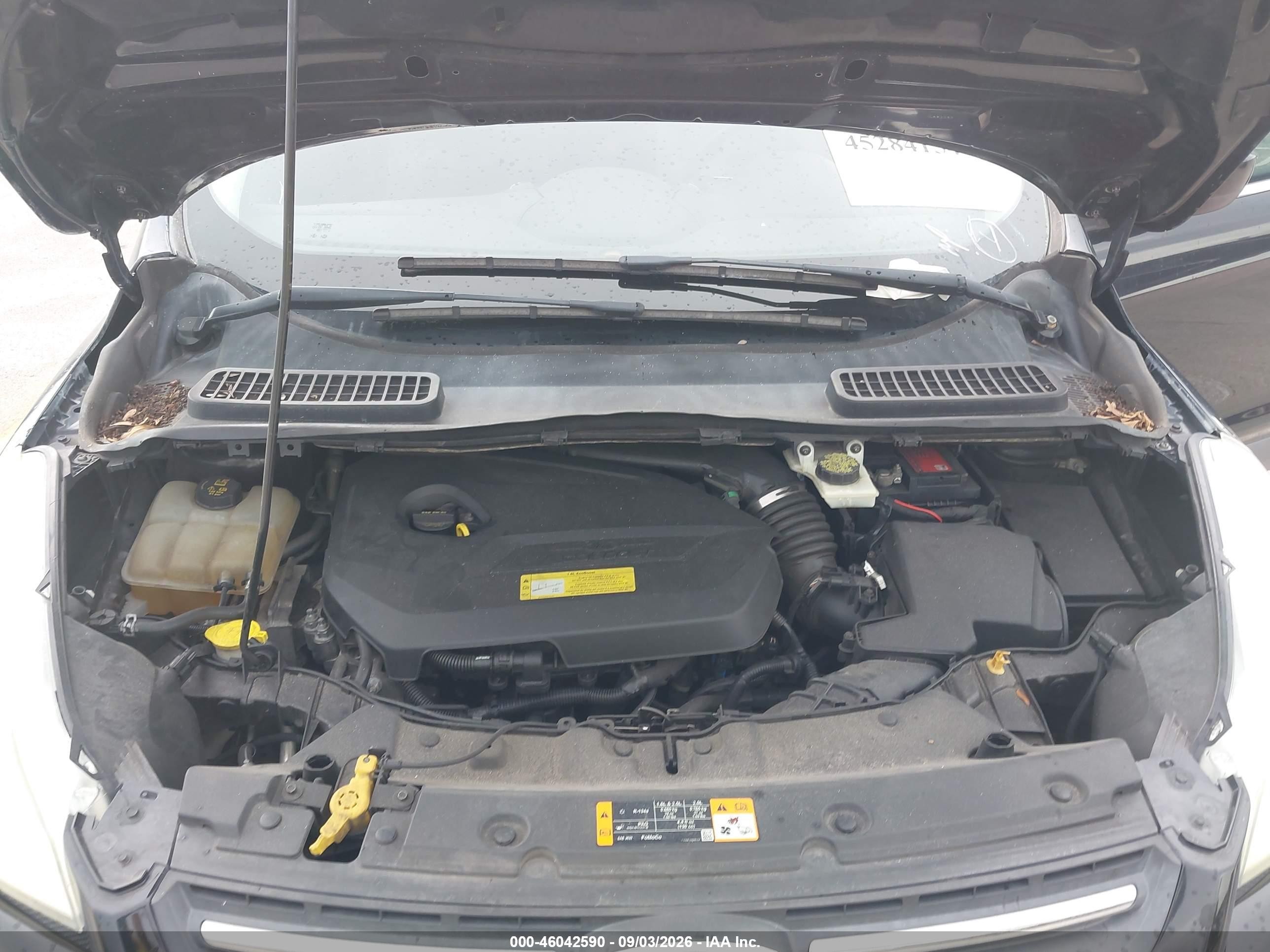 2013 Ford Escape Se Black vin: 1FMCU9GX7DUC33120