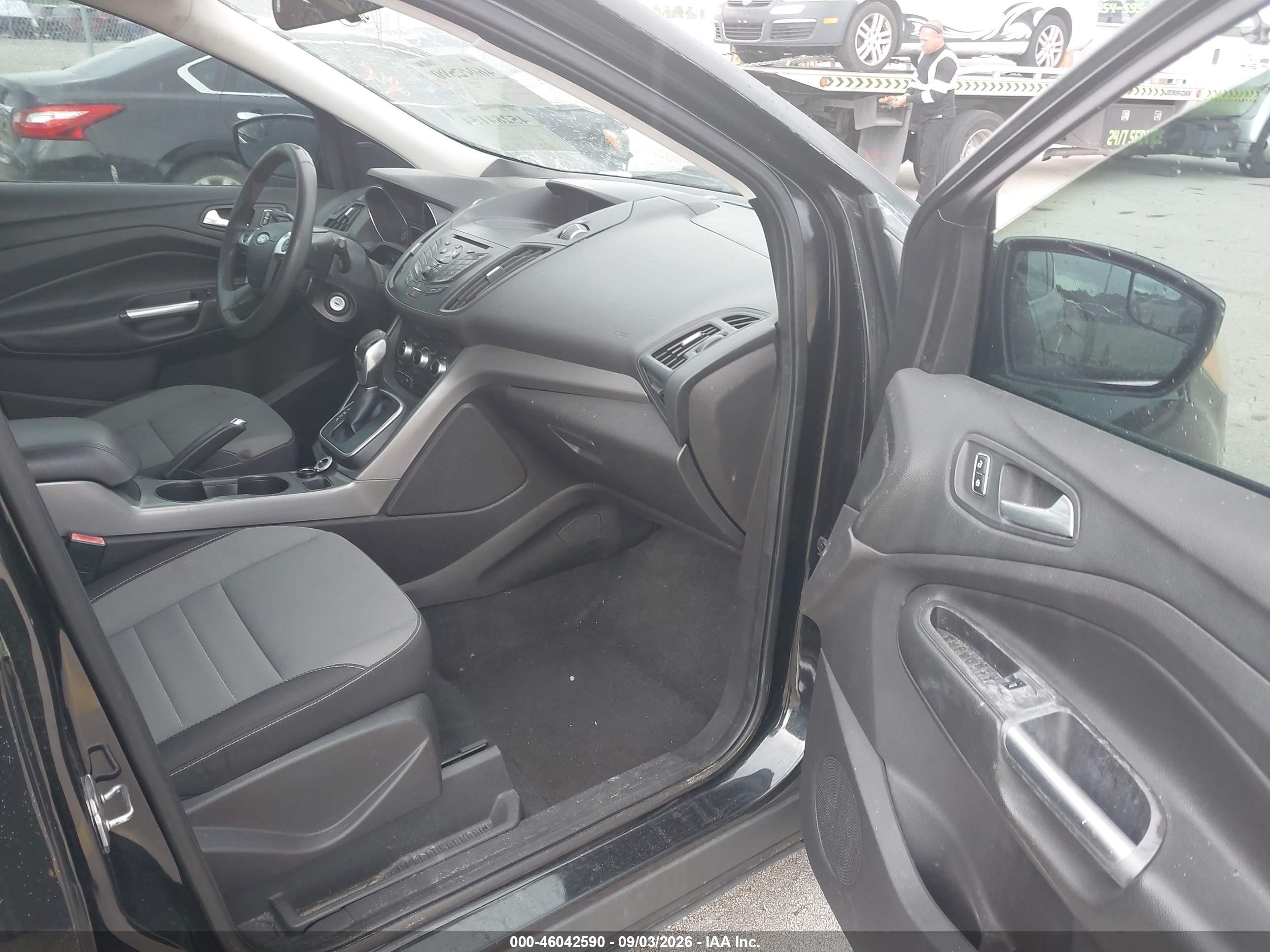 2013 Ford Escape Se Black vin: 1FMCU9GX7DUC33120