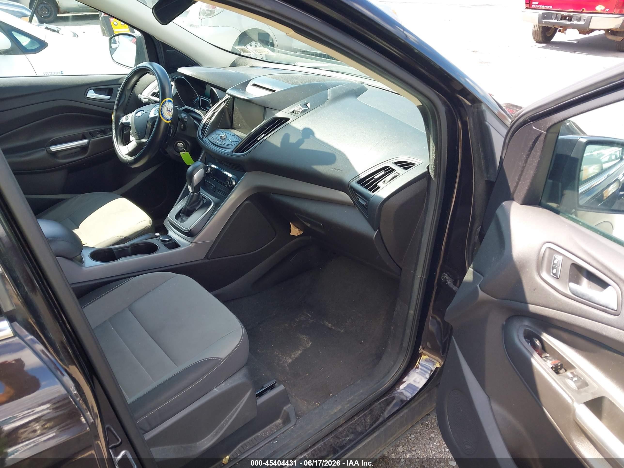 2013 Ford Escape Se Black vin: 1FMCU9GX7DUD47554