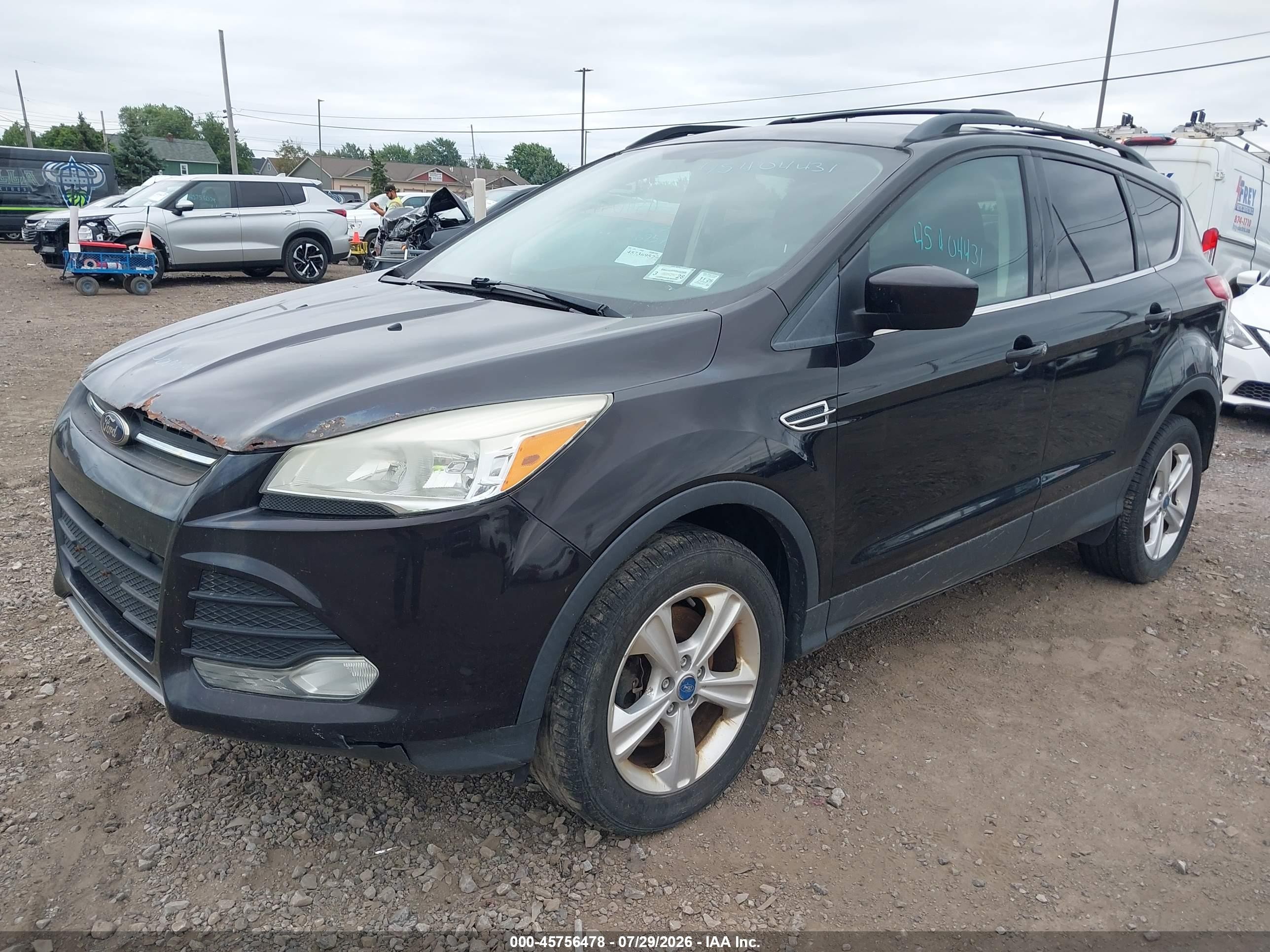 2013 Ford Escape Se Black vin: 1FMCU9GX7DUD47554