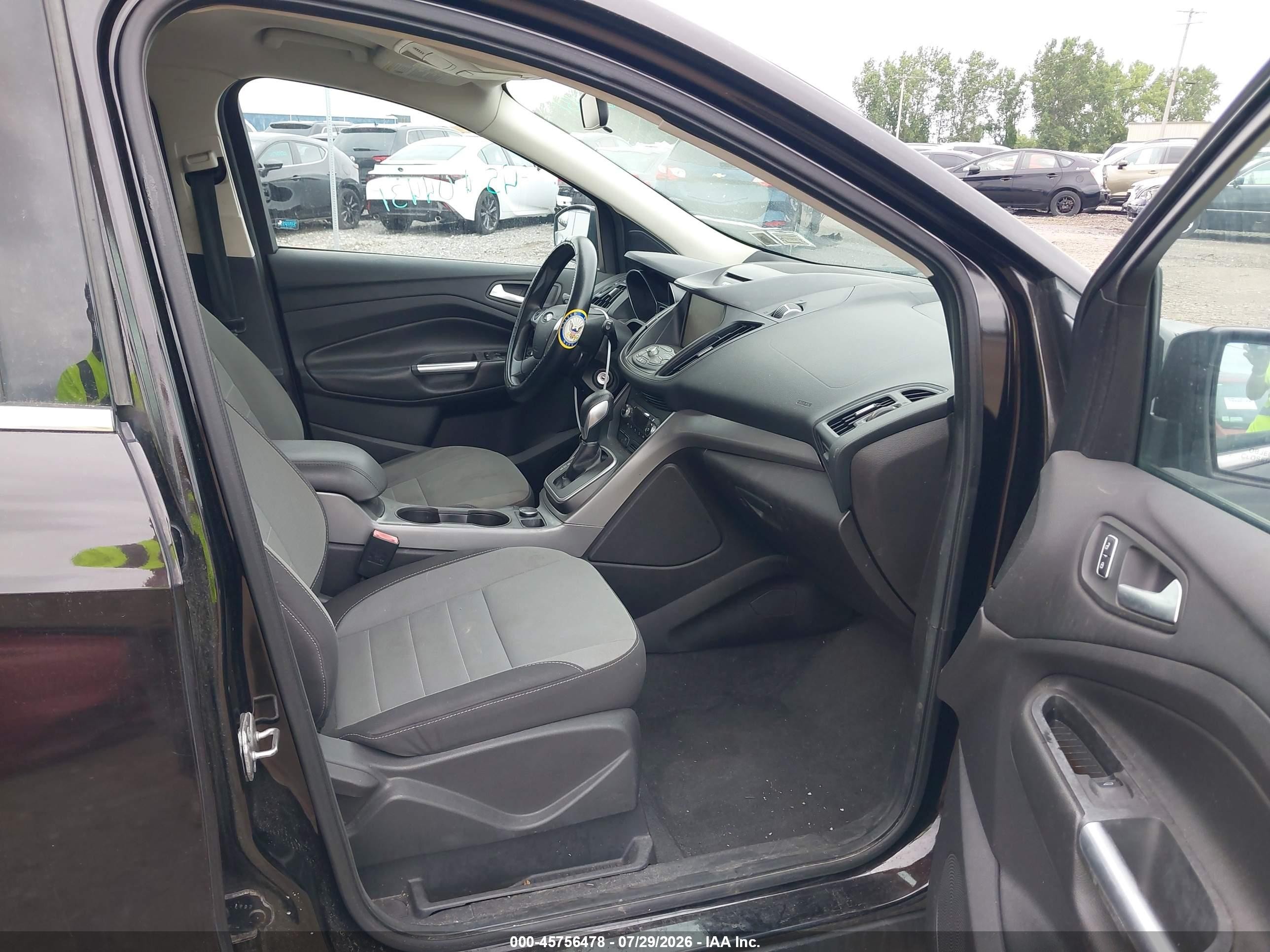 2013 Ford Escape Se Black vin: 1FMCU9GX7DUD47554