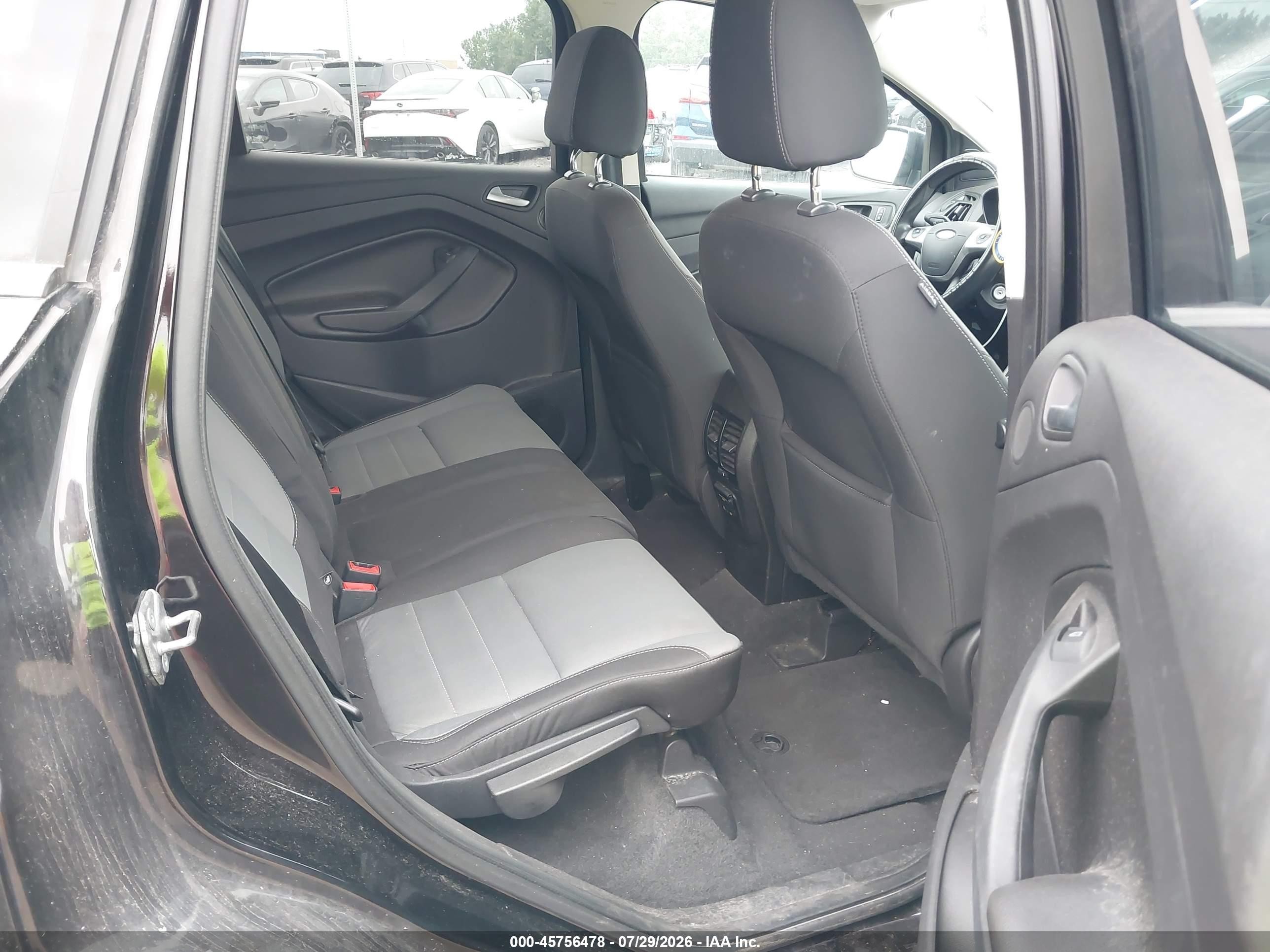 2013 Ford Escape Se Black vin: 1FMCU9GX7DUD47554