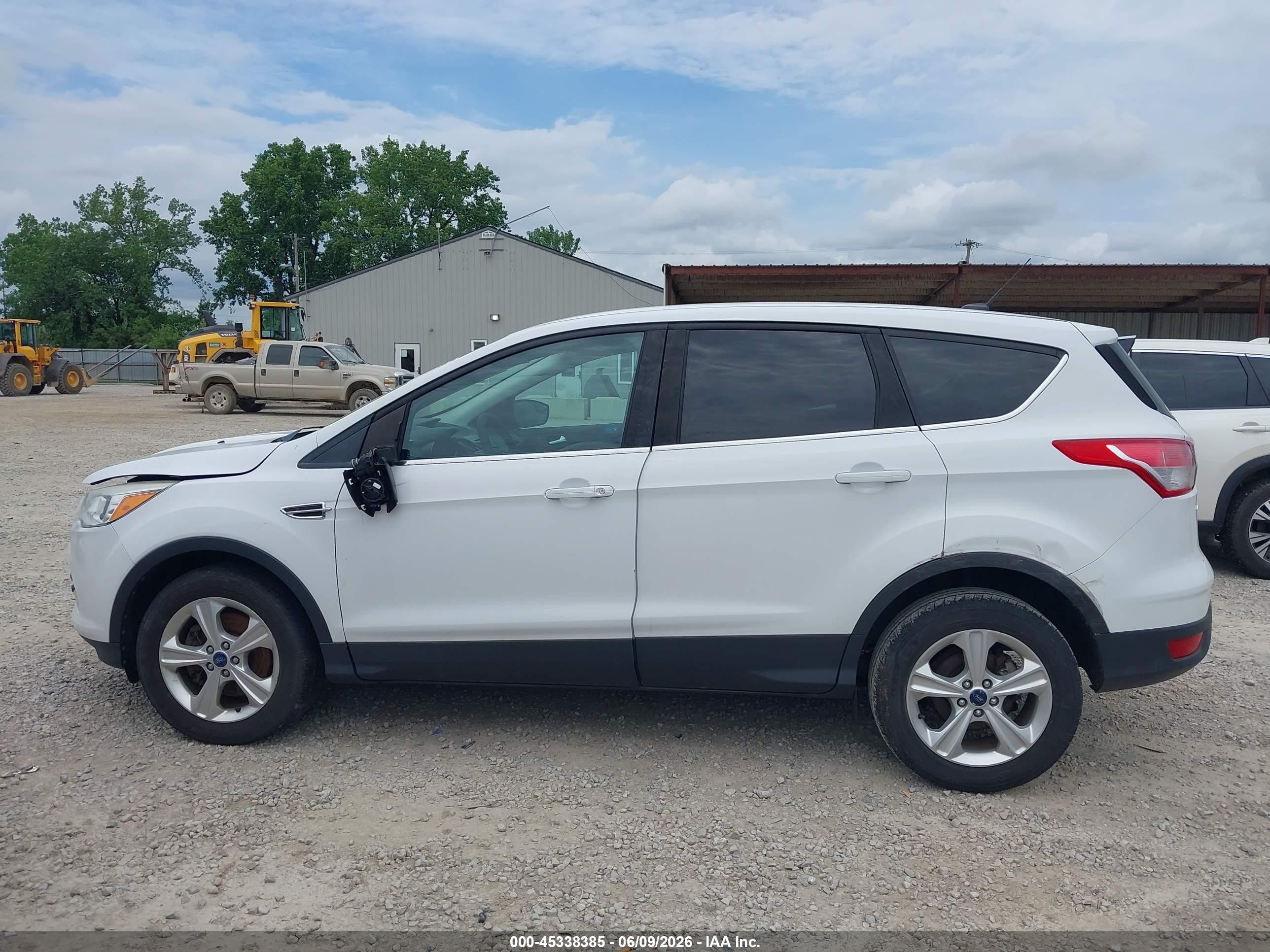 2013 Ford Escape Se White vin: 1FMCU9GX7DUD80795
