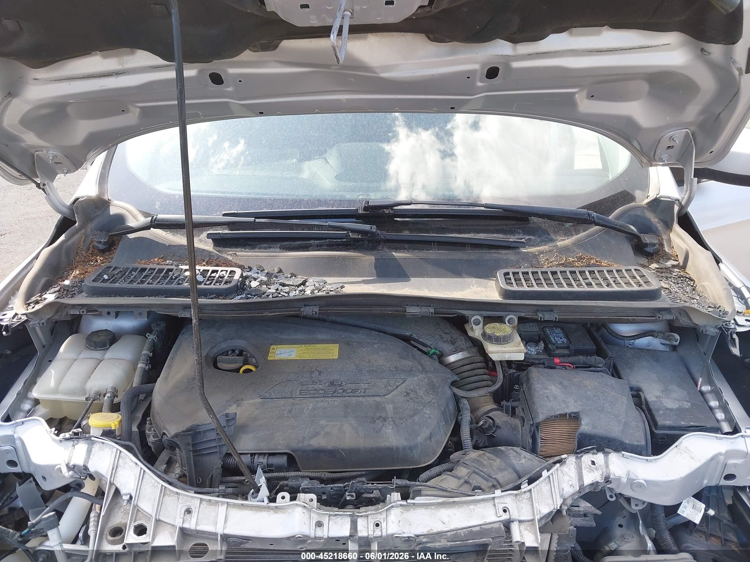 2014 Ford Escape Se Silver vin: 1FMCU9GX7EUA09721