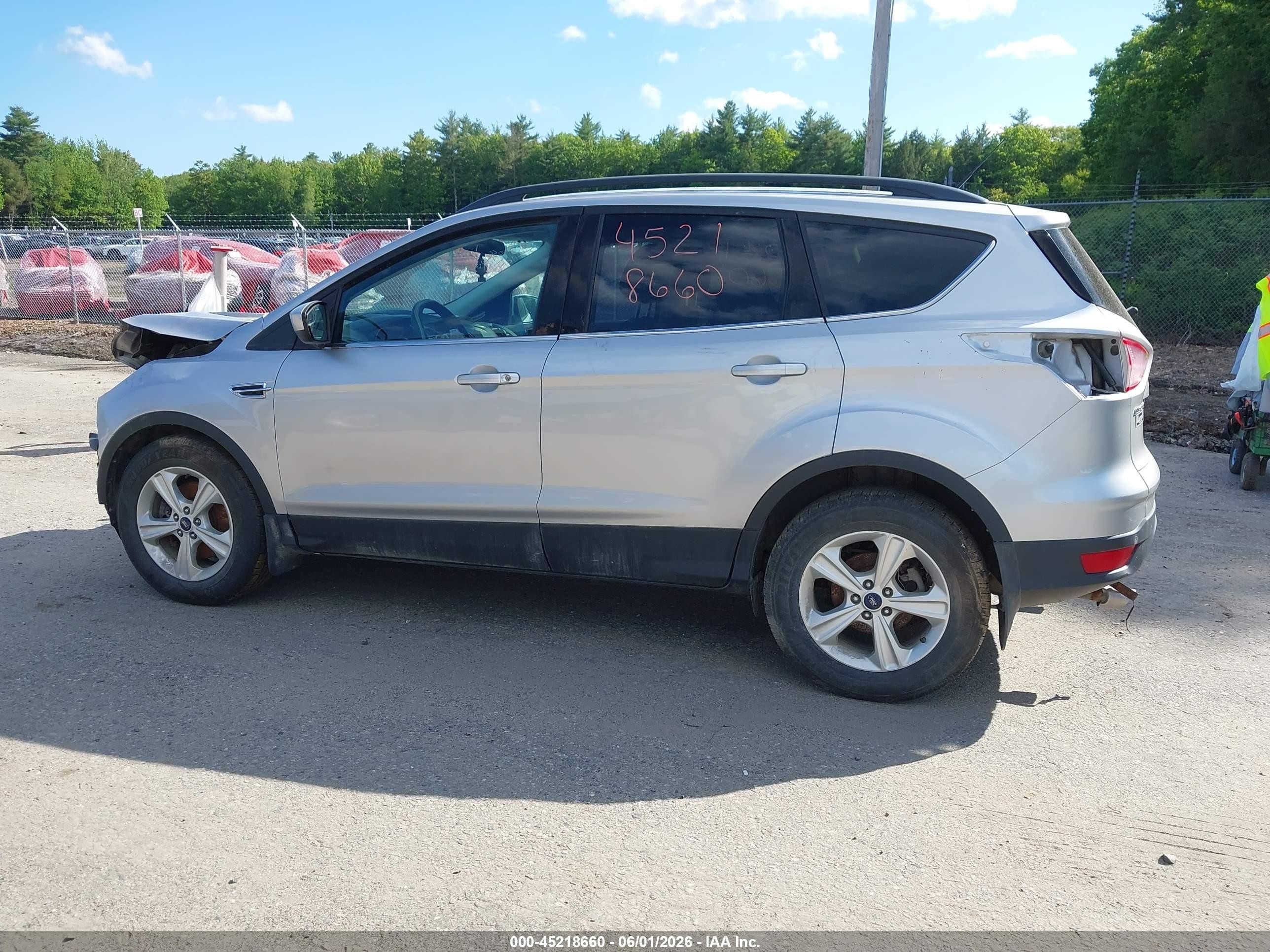 2014 Ford Escape Se Silver vin: 1FMCU9GX7EUA09721