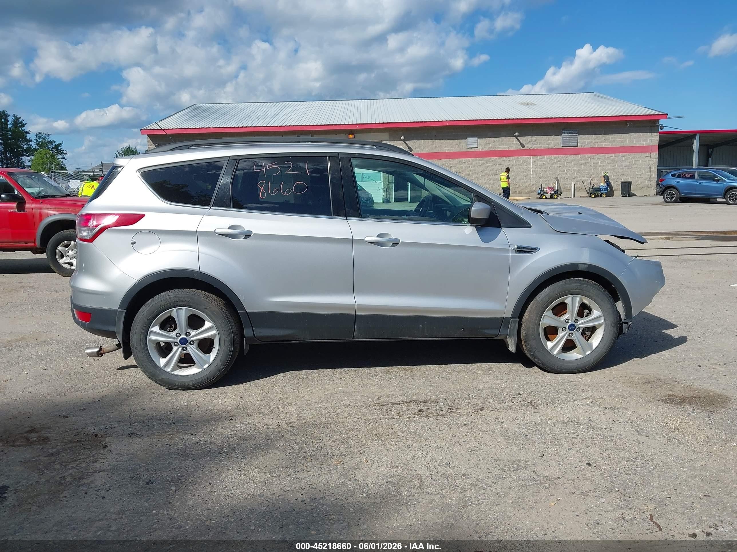 2014 Ford Escape Se Silver vin: 1FMCU9GX7EUA09721
