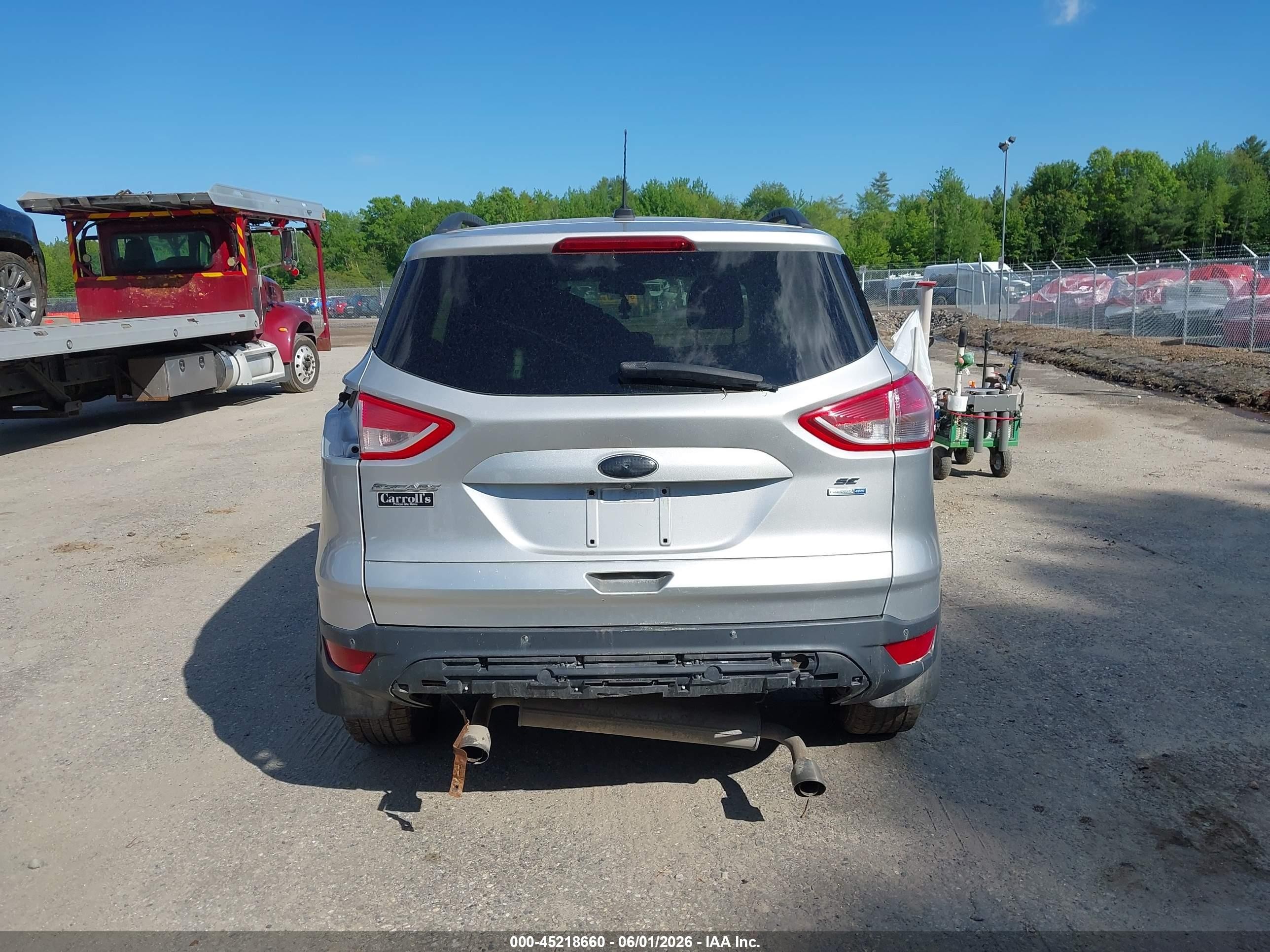 2014 Ford Escape Se Silver vin: 1FMCU9GX7EUA09721