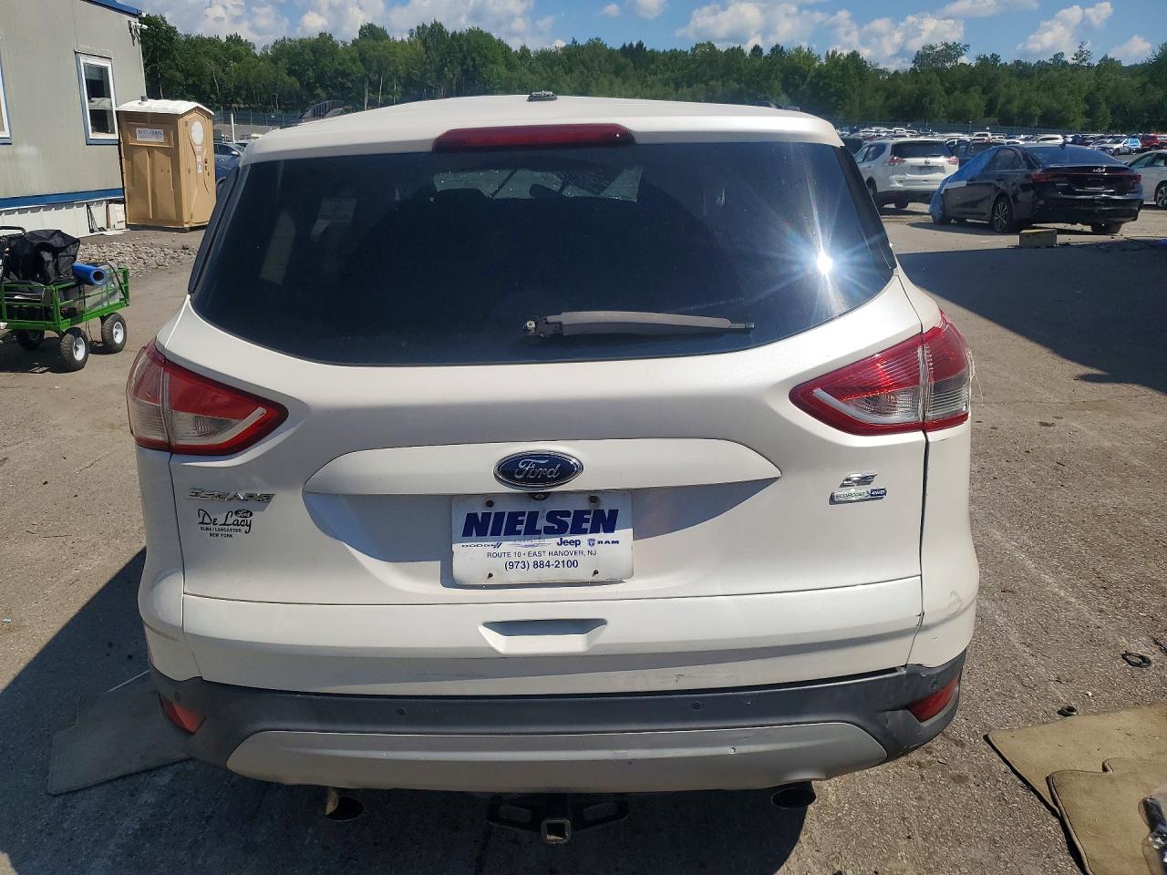 2014 Ford Escape Se Белый vin: 1FMCU9GX7EUA43951