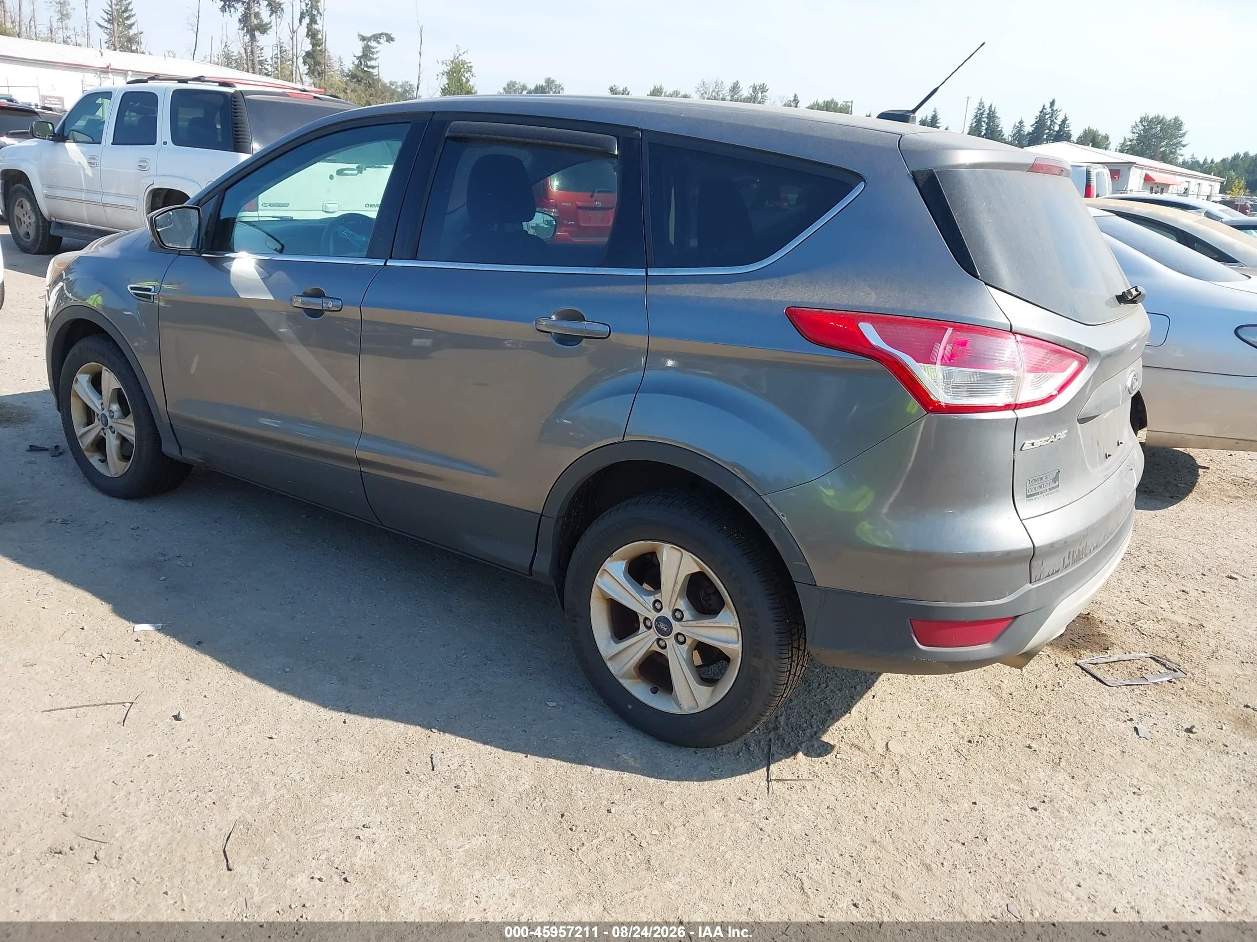 2014 Ford Escape Se Gray vin: 1FMCU9GX7EUA86590