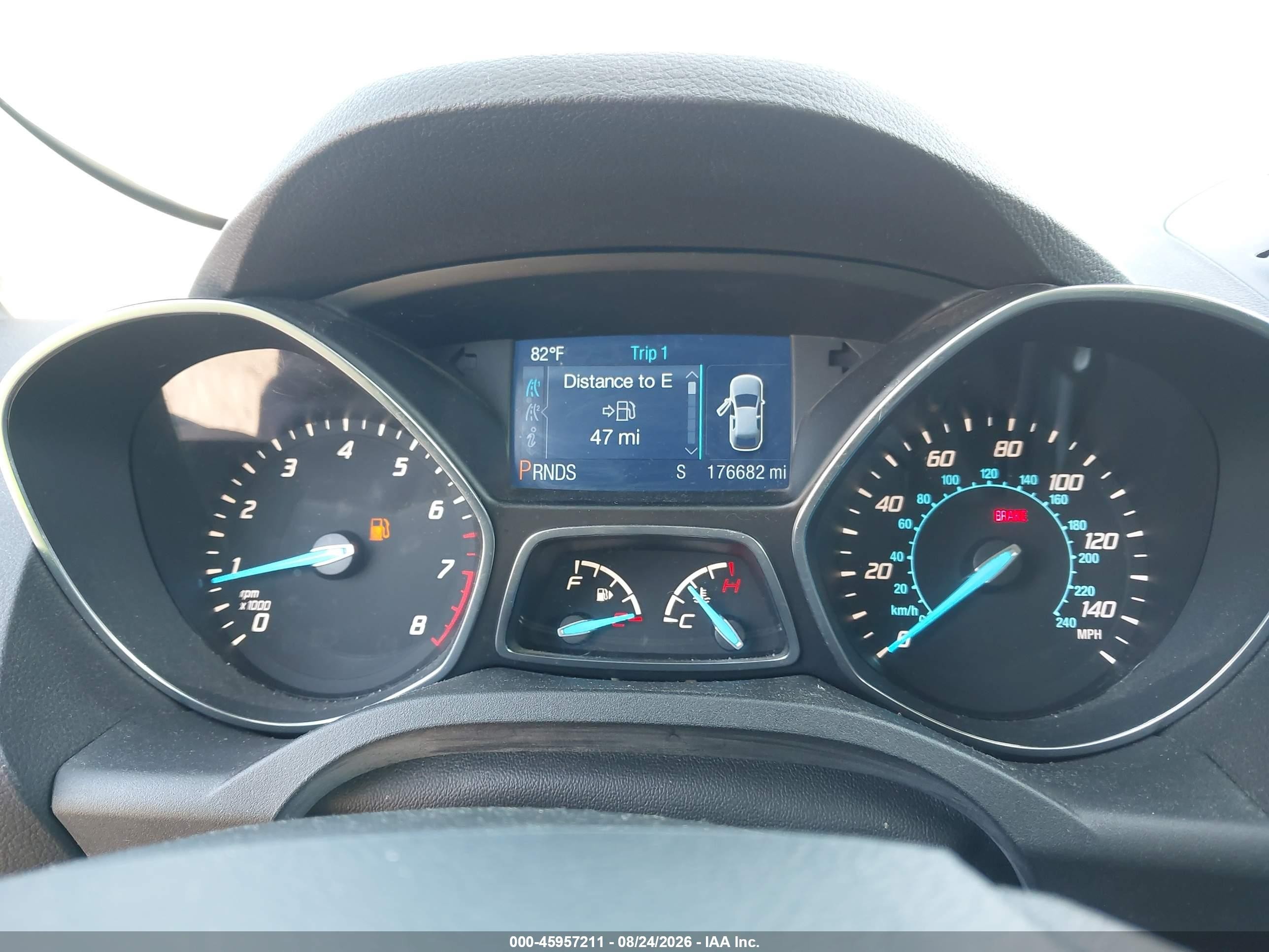 2014 Ford Escape Se Gray vin: 1FMCU9GX7EUA86590