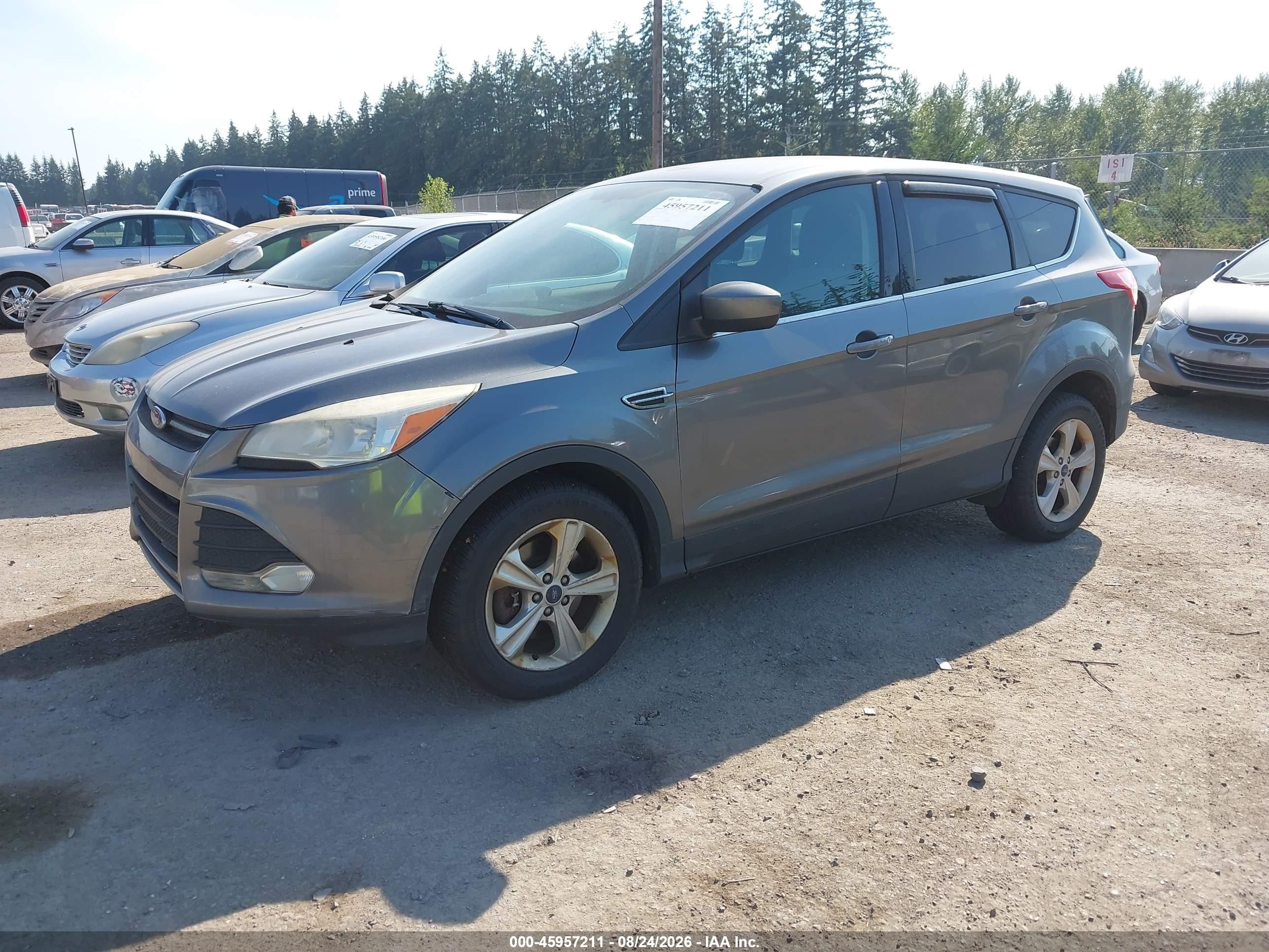 2014 Ford Escape Se Gray vin: 1FMCU9GX7EUA86590