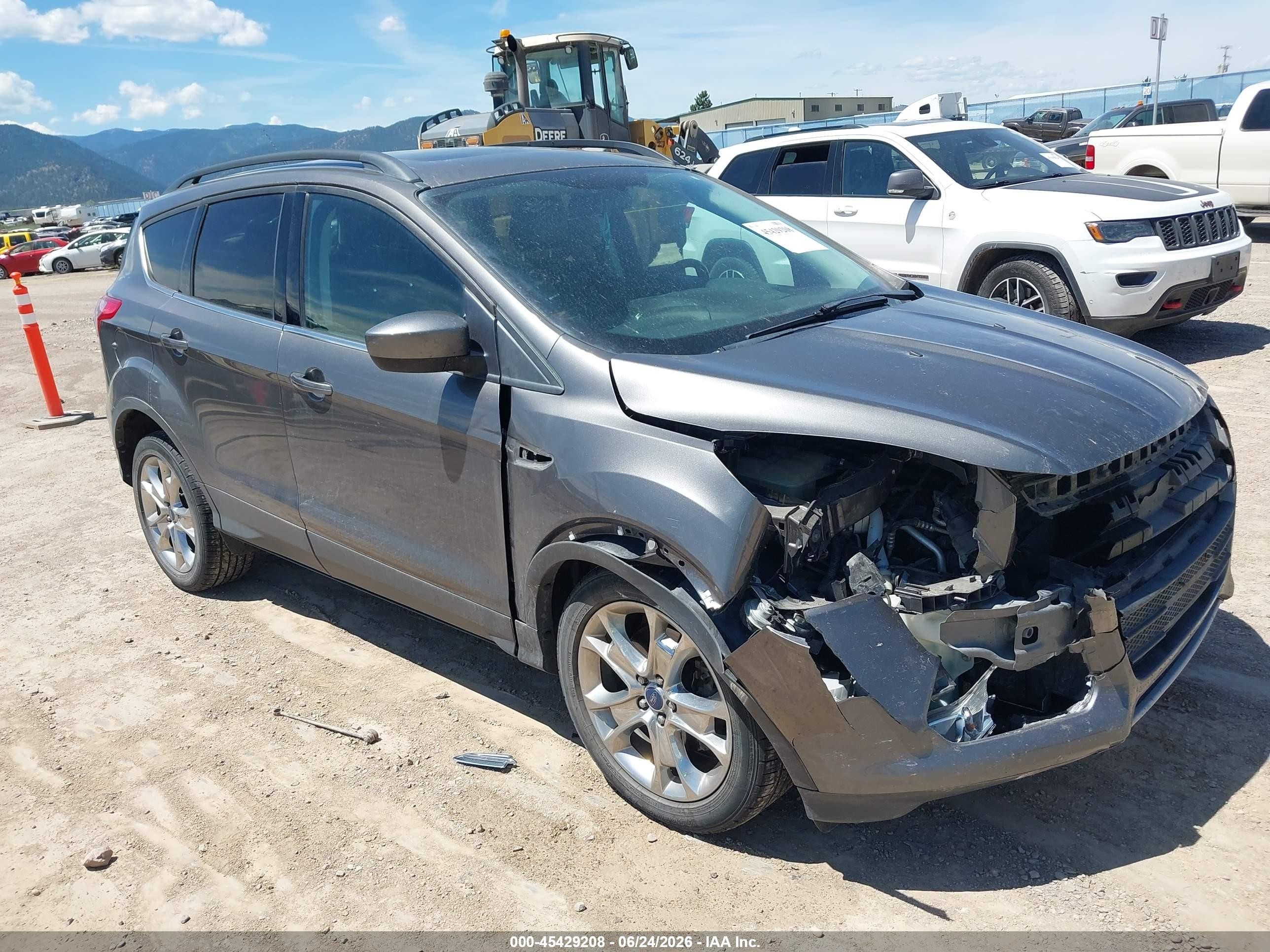 2014 Ford Escape Se Gray vin: 1FMCU9GX7EUA94012