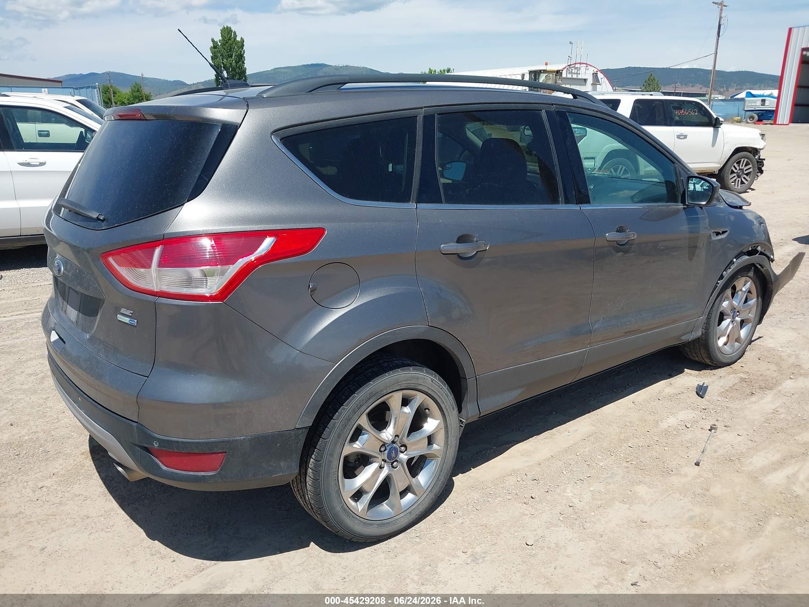 2014 Ford Escape Se Gray vin: 1FMCU9GX7EUA94012