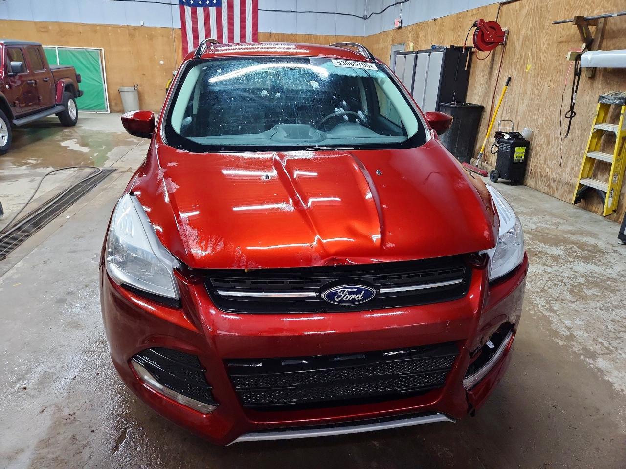 2014 Ford Escape Se Orange vin: 1FMCU9GX7EUA98397